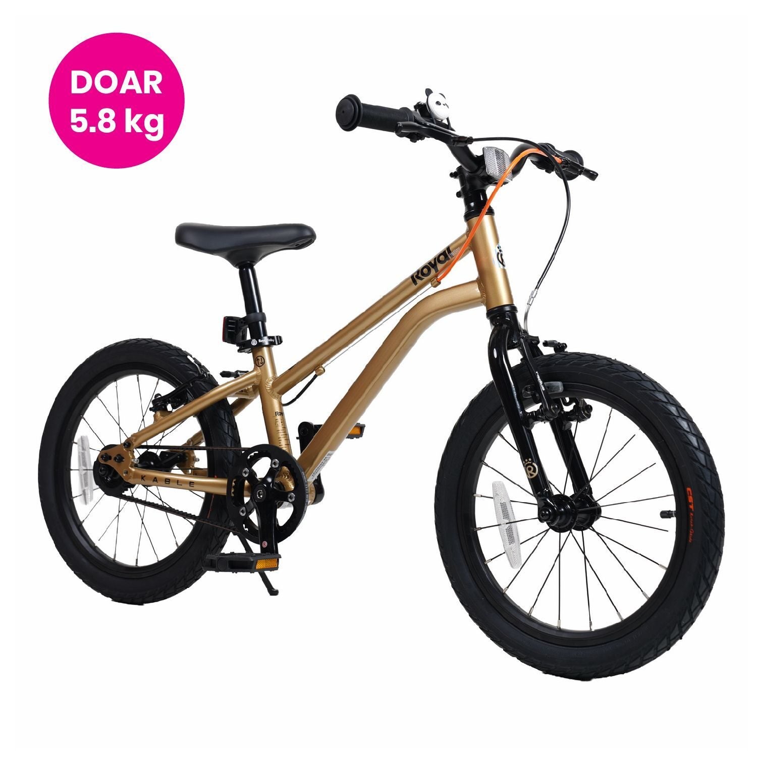 bicicleta royal baby kable belt 16 golden