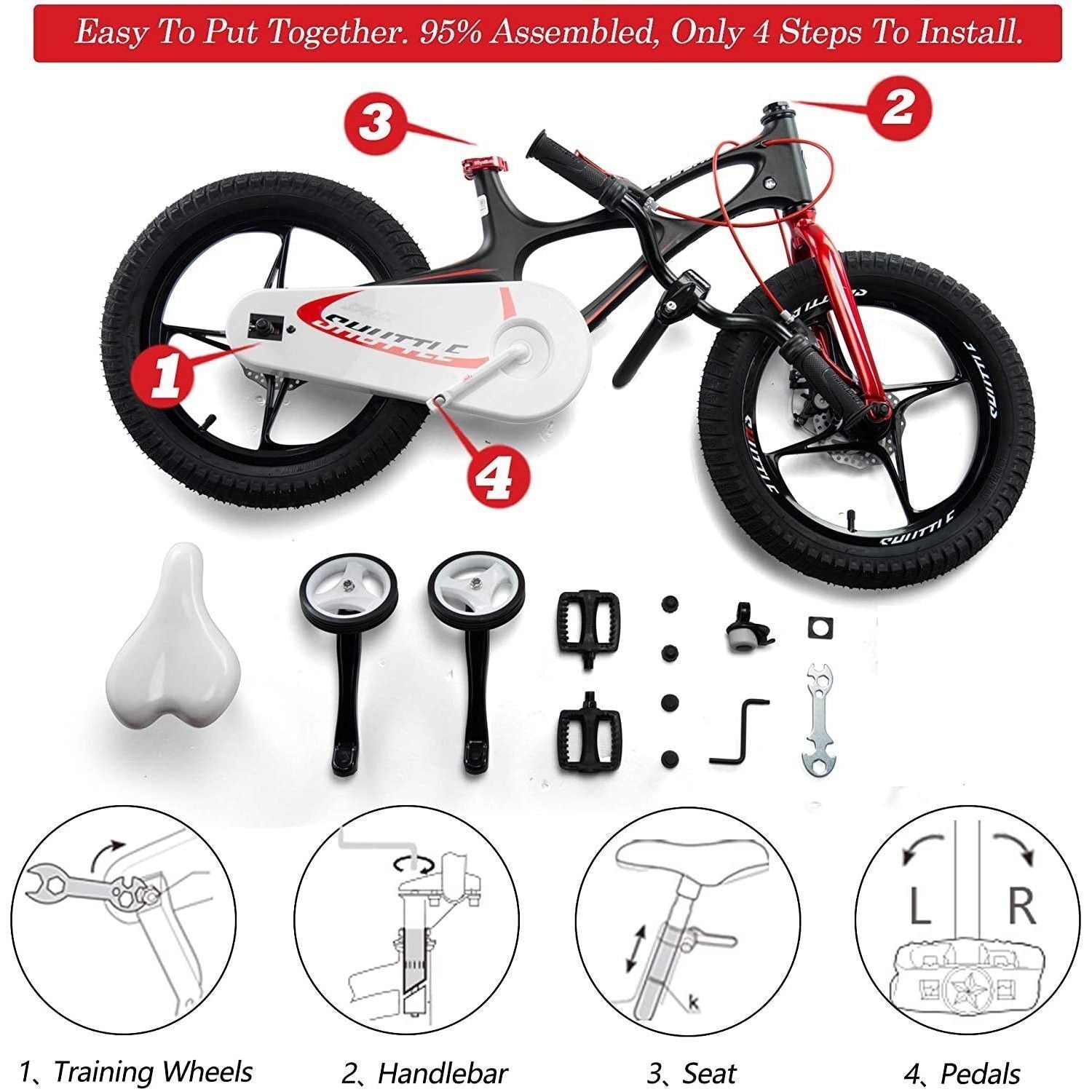 bicicleta royal baby space shuttle 16 black 2