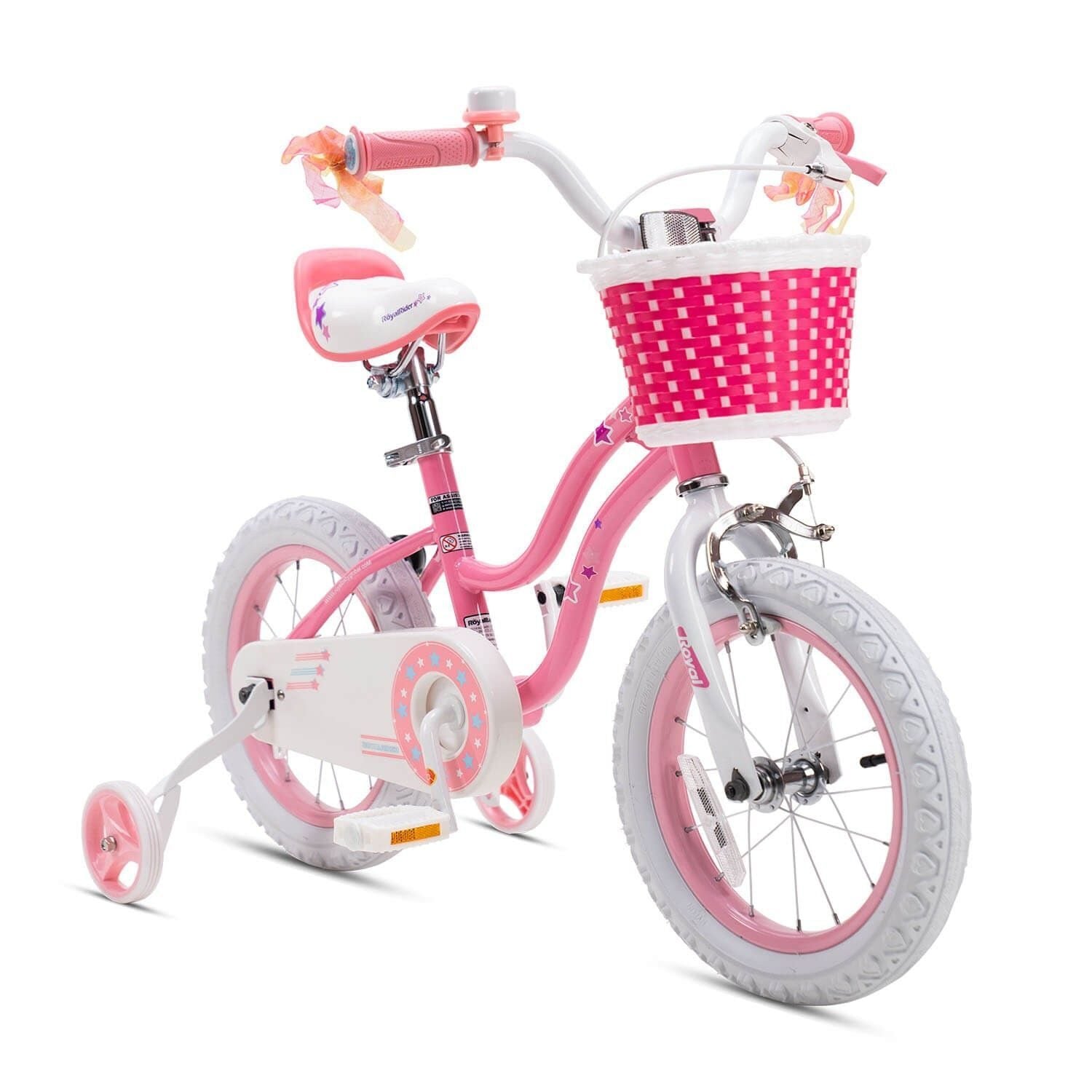 bicicleta royal baby star girl coaster brake 16 pink