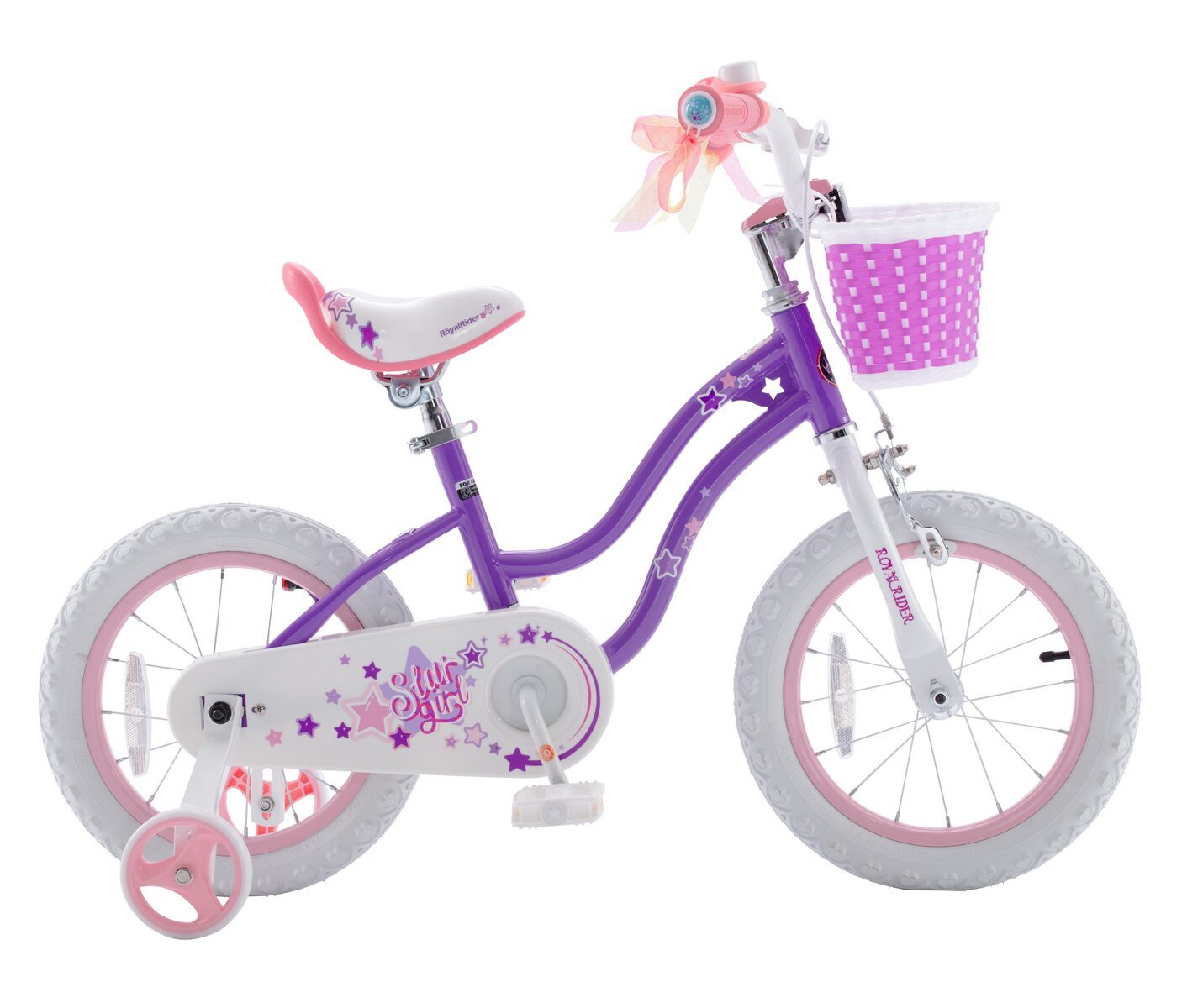 bicicleta royal baby star girl coaster brake 18 purple 1