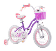 bicicleta royal baby star girl coaster brake 18 purple