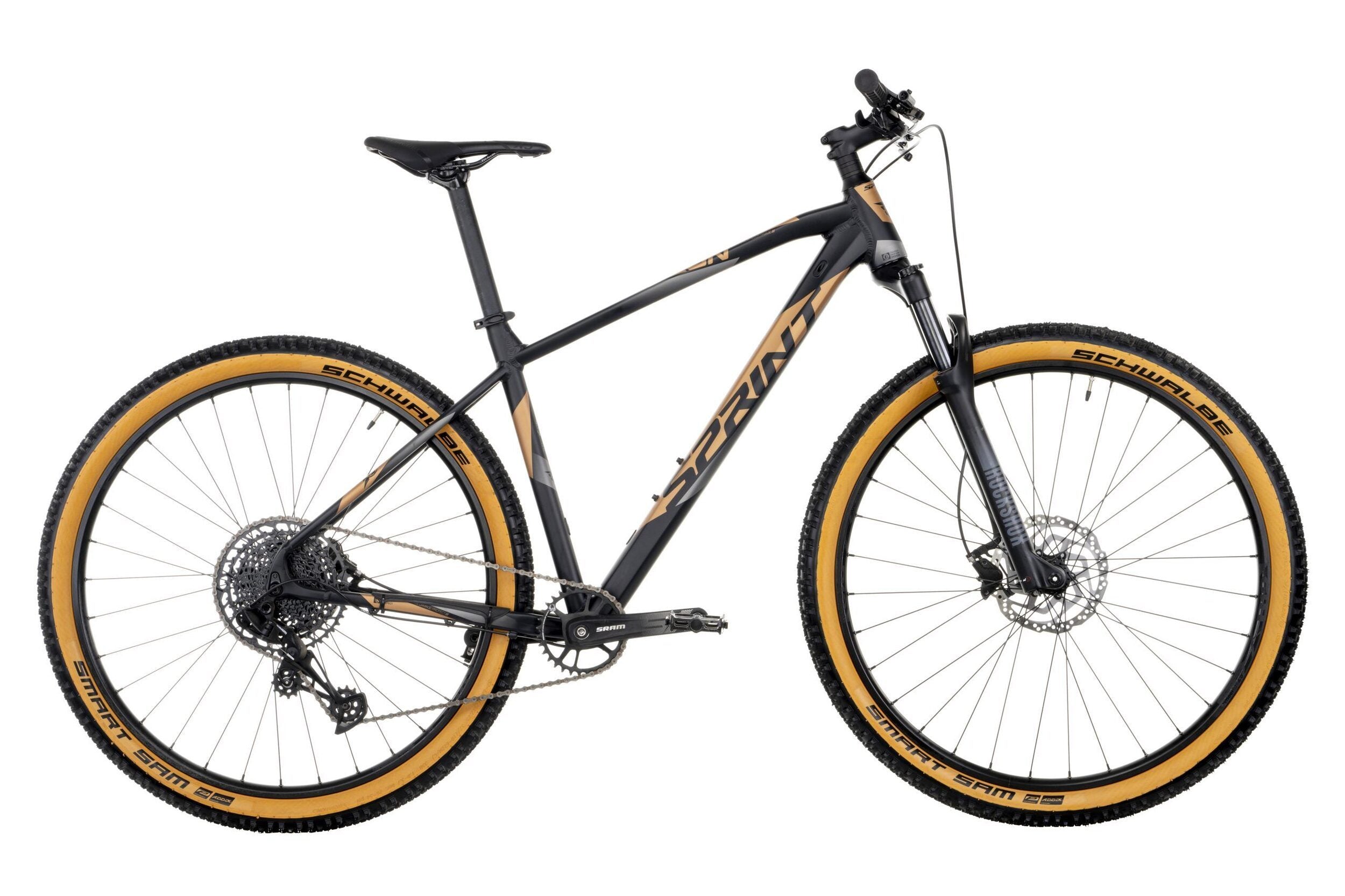 bicicleta sprint apolon 12 29 negru auriu 52cm scaled