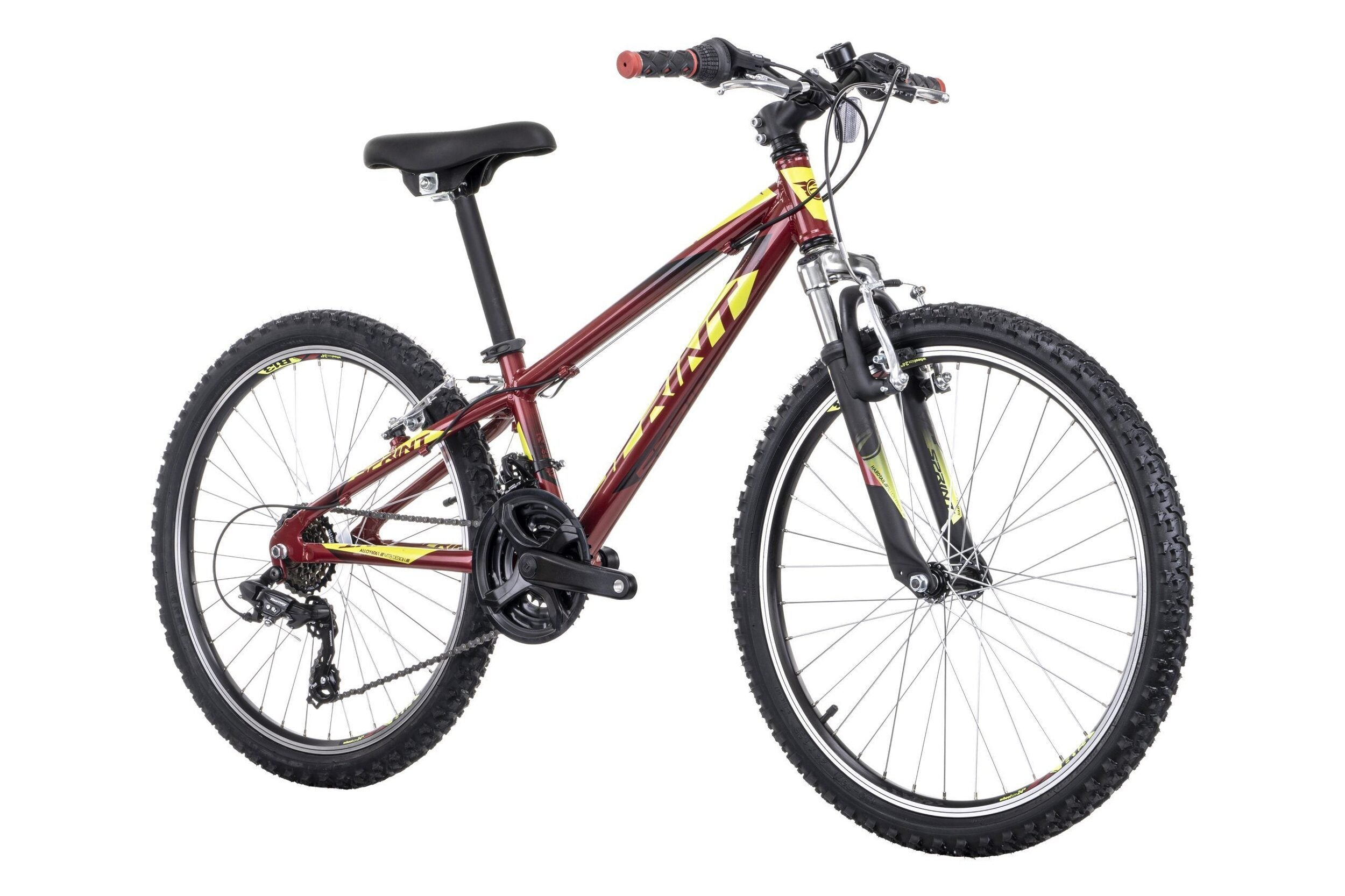 bicicleta sprint hat trick 24 rosu galben 1 scaled