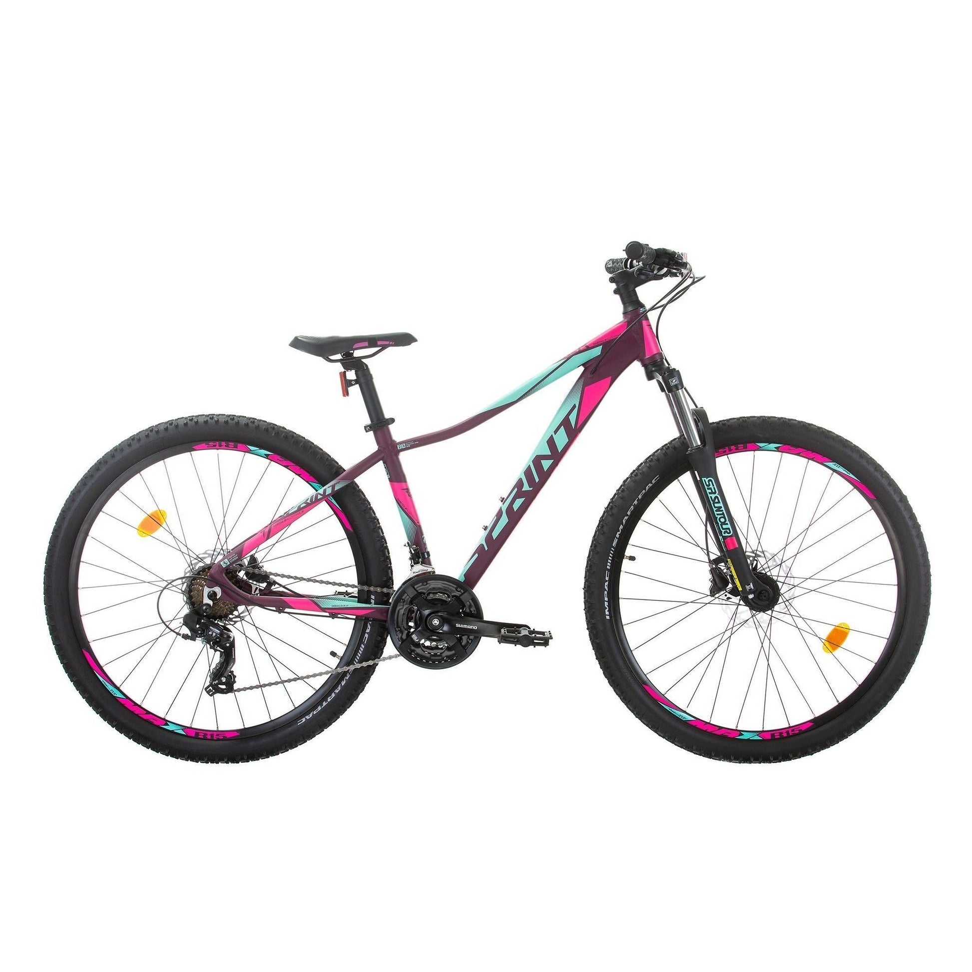 bicicleta sprint maverick lady 275 violet 480mm