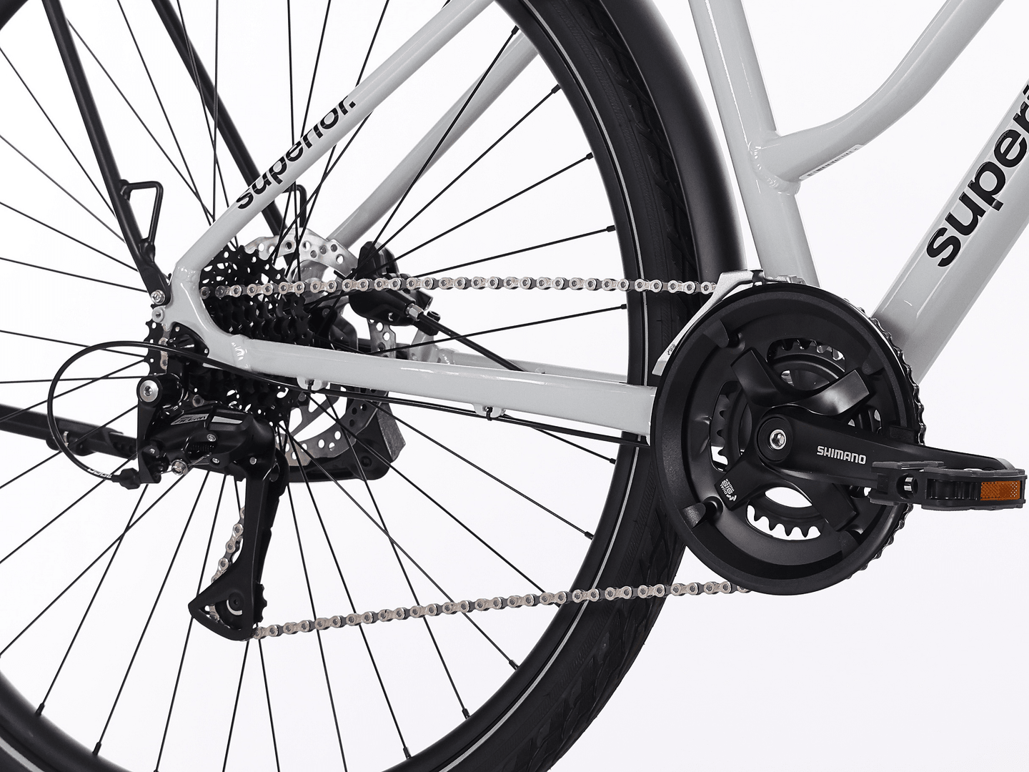 Bicicleta Superior BLOX 6.2 T MS 28 Gloss Grey 38cm - (S)