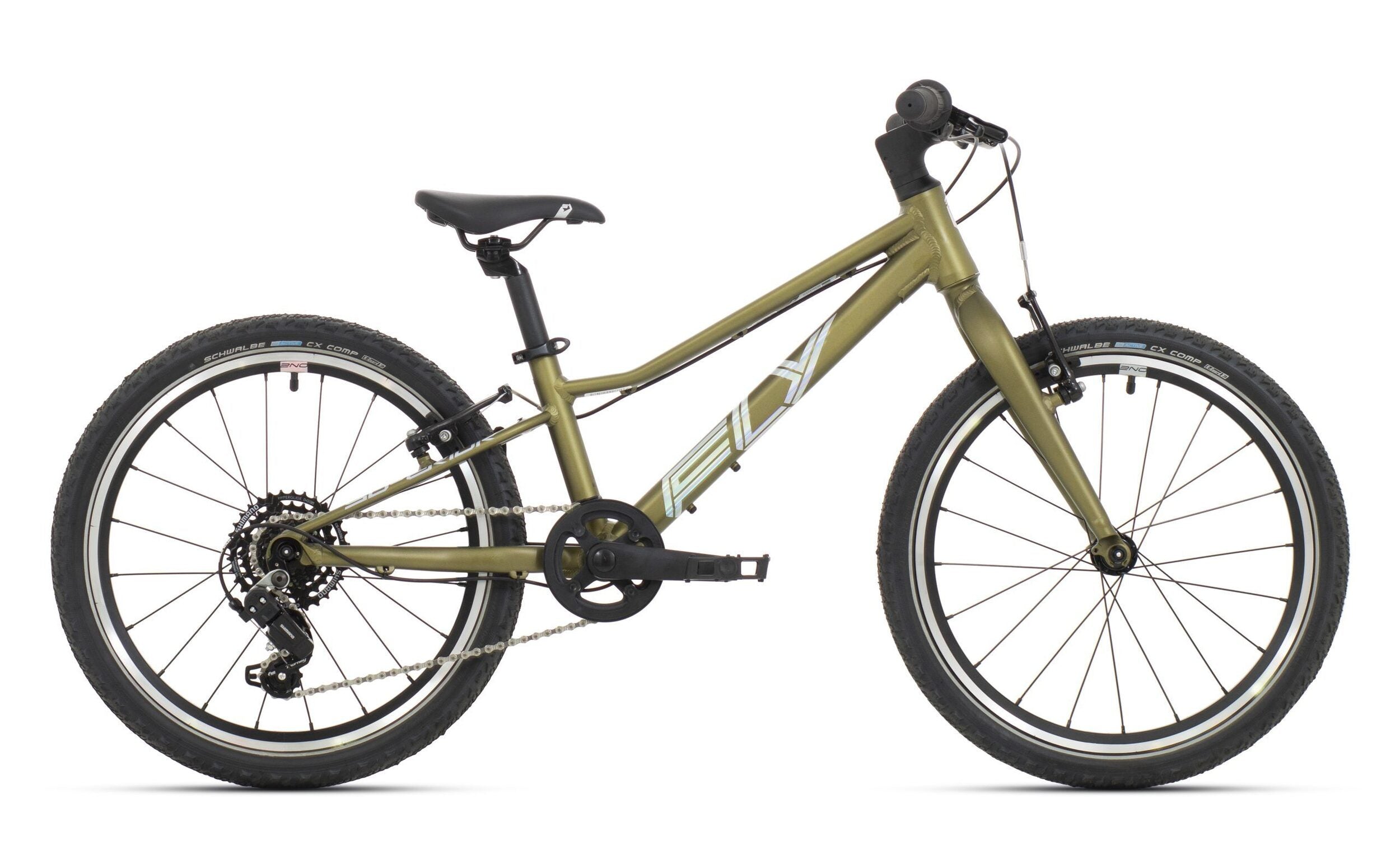 bicicleta superior fly 20 vb matte olive metallic hologram chrome 3 scaled