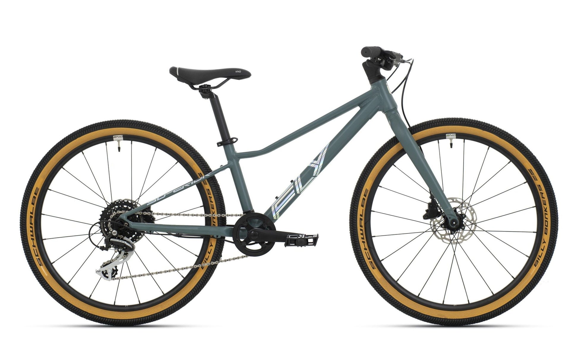 bicicleta superior fly 24 db matte trooper green hologram chrome 1 scaled