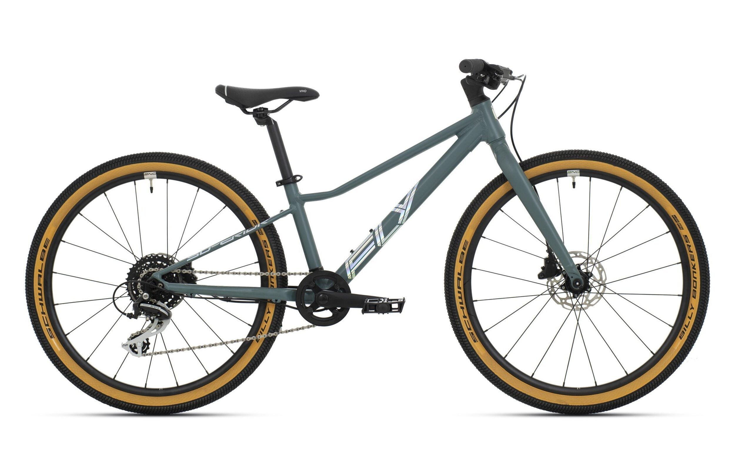 bicicleta superior fly 24 db matte trooper green hologram chrome 1 scaled