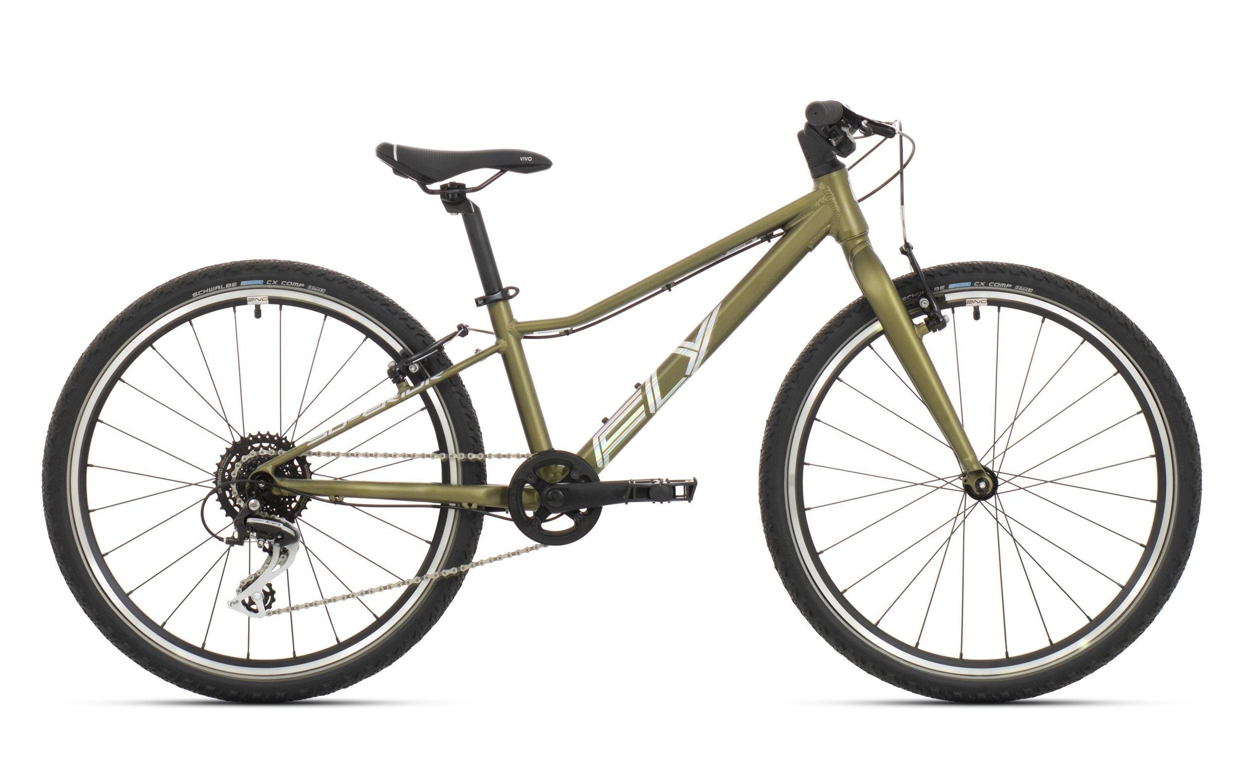 bicicleta superior fly 24 vb matte olive metallic hologram chrome 1 scaled