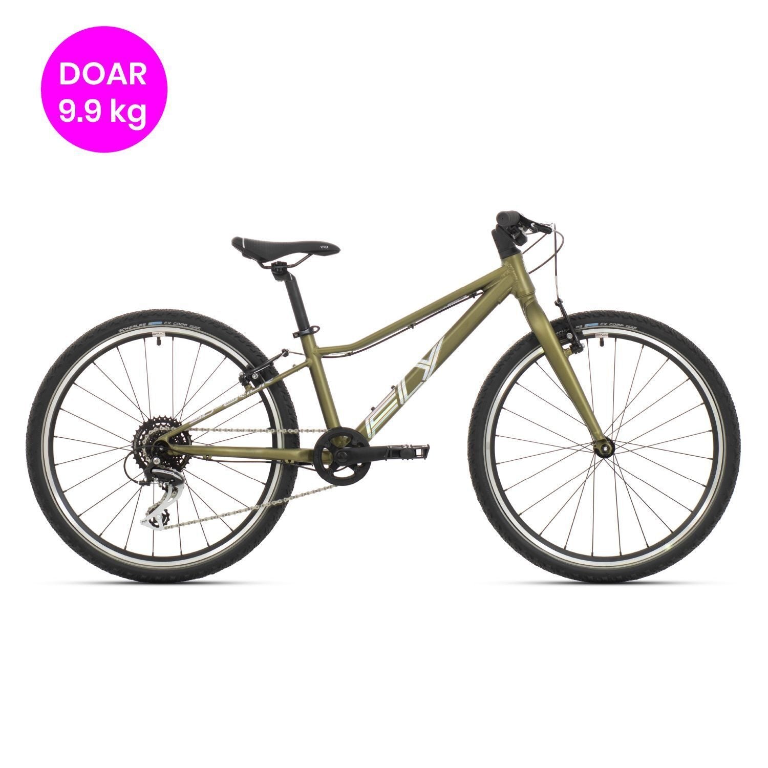 bicicleta superior fly 24 vb matte olive metallic hologram chrome 2