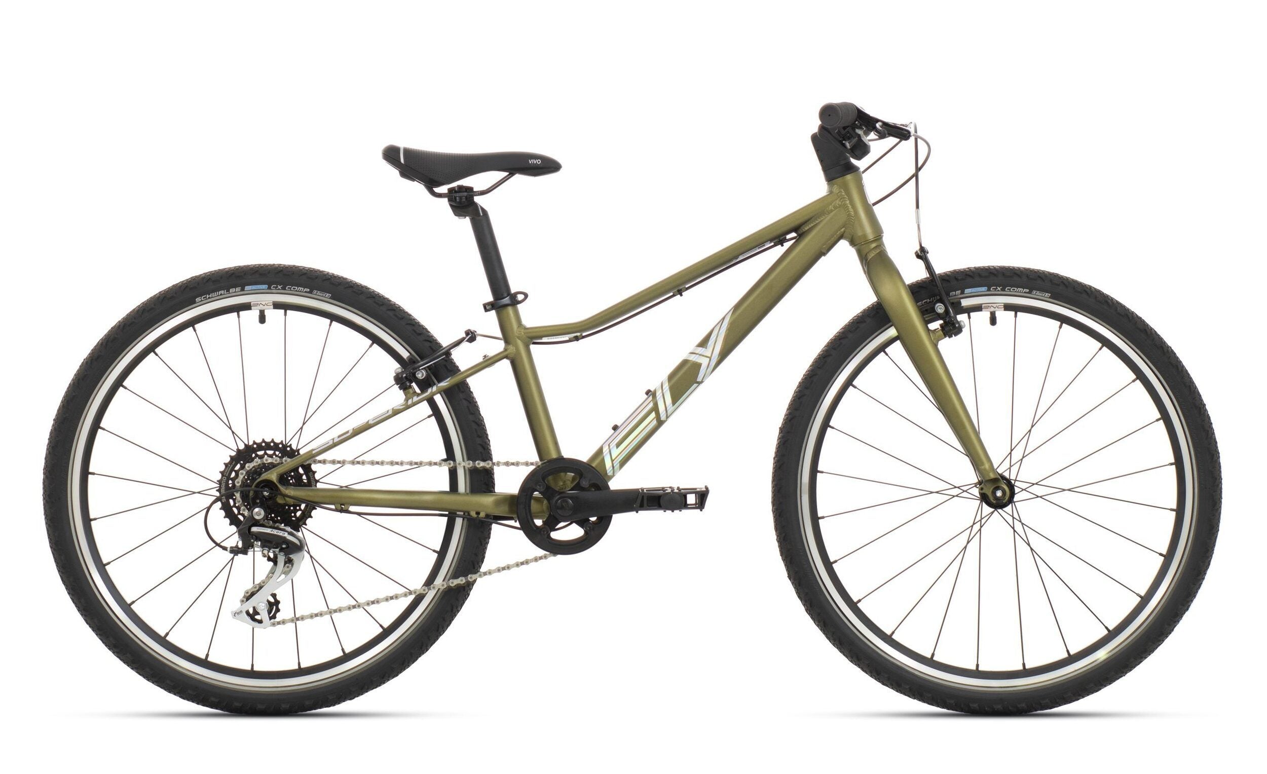 bicicleta superior fly 24 vb matte olive metallic hologram chrome 3 scaled