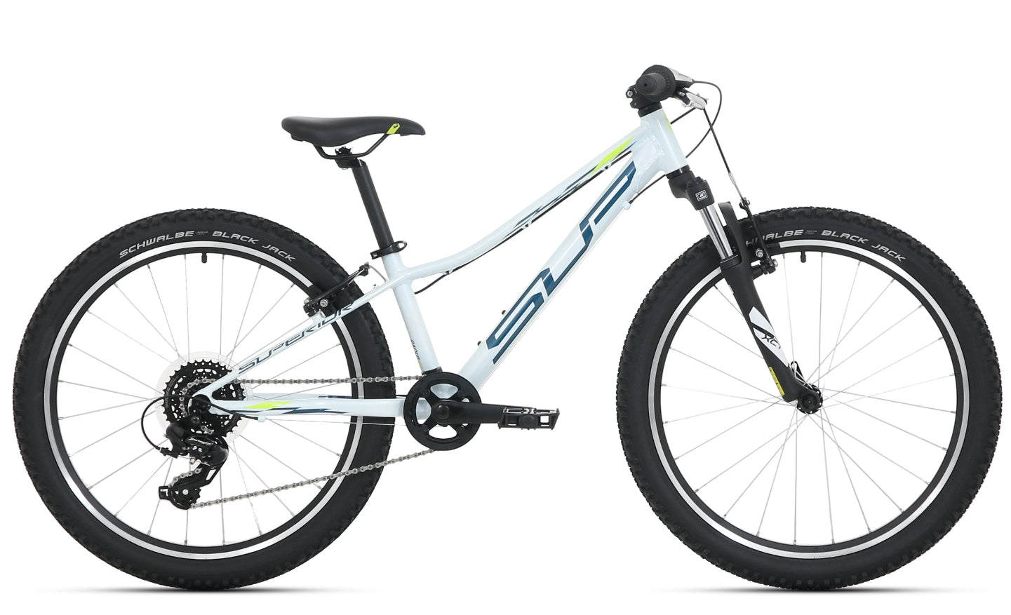 Bicicleta Superior Racer XC 24 Gloss White/Blue/Neon Yellow