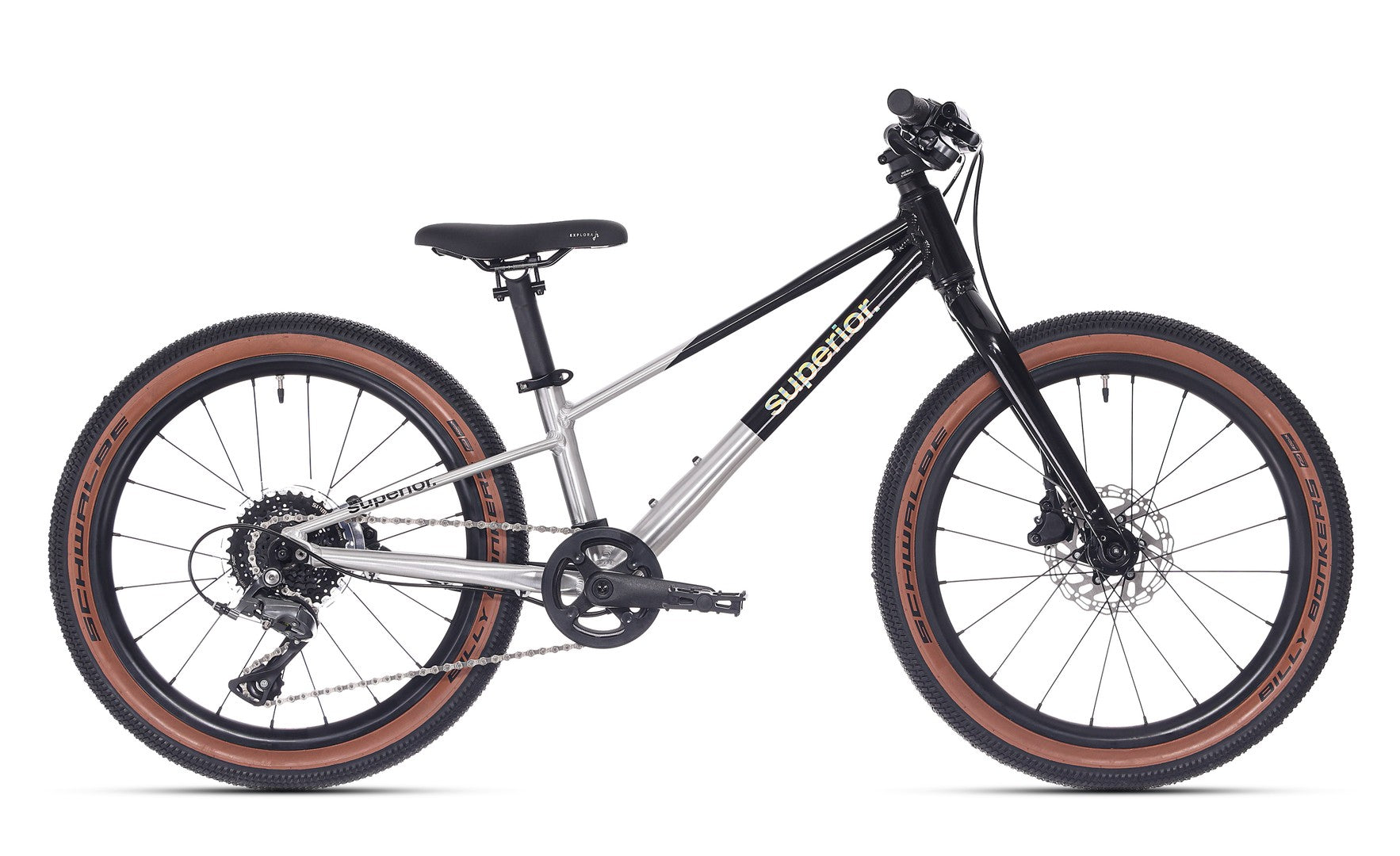Bicicleta Superior TEAM 20 20 Gloss Brushed Alu/Rainbow Black