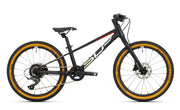bicicleta superior team 20 matte black hologram chrome team red