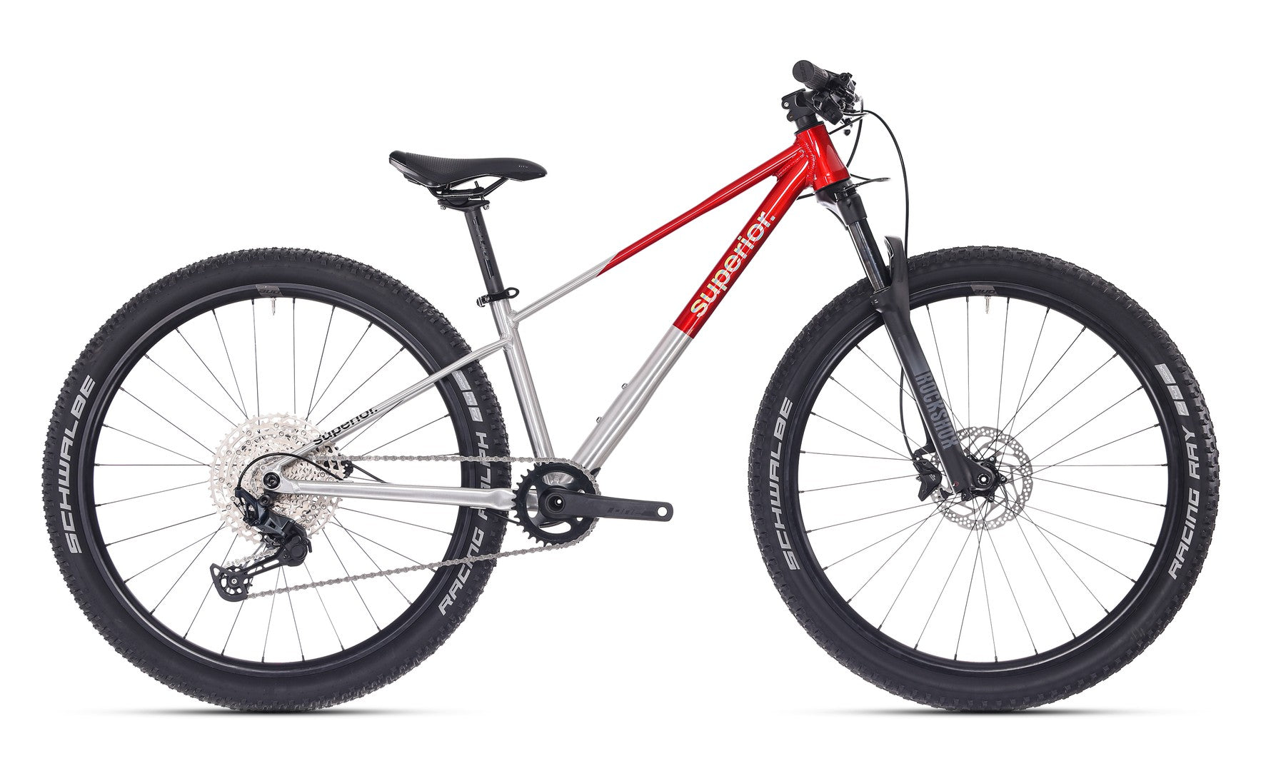 Bicicleta Superior TEAM 27.7 27.5 Gloss Brushed Alu/Red 15.5 - (S)