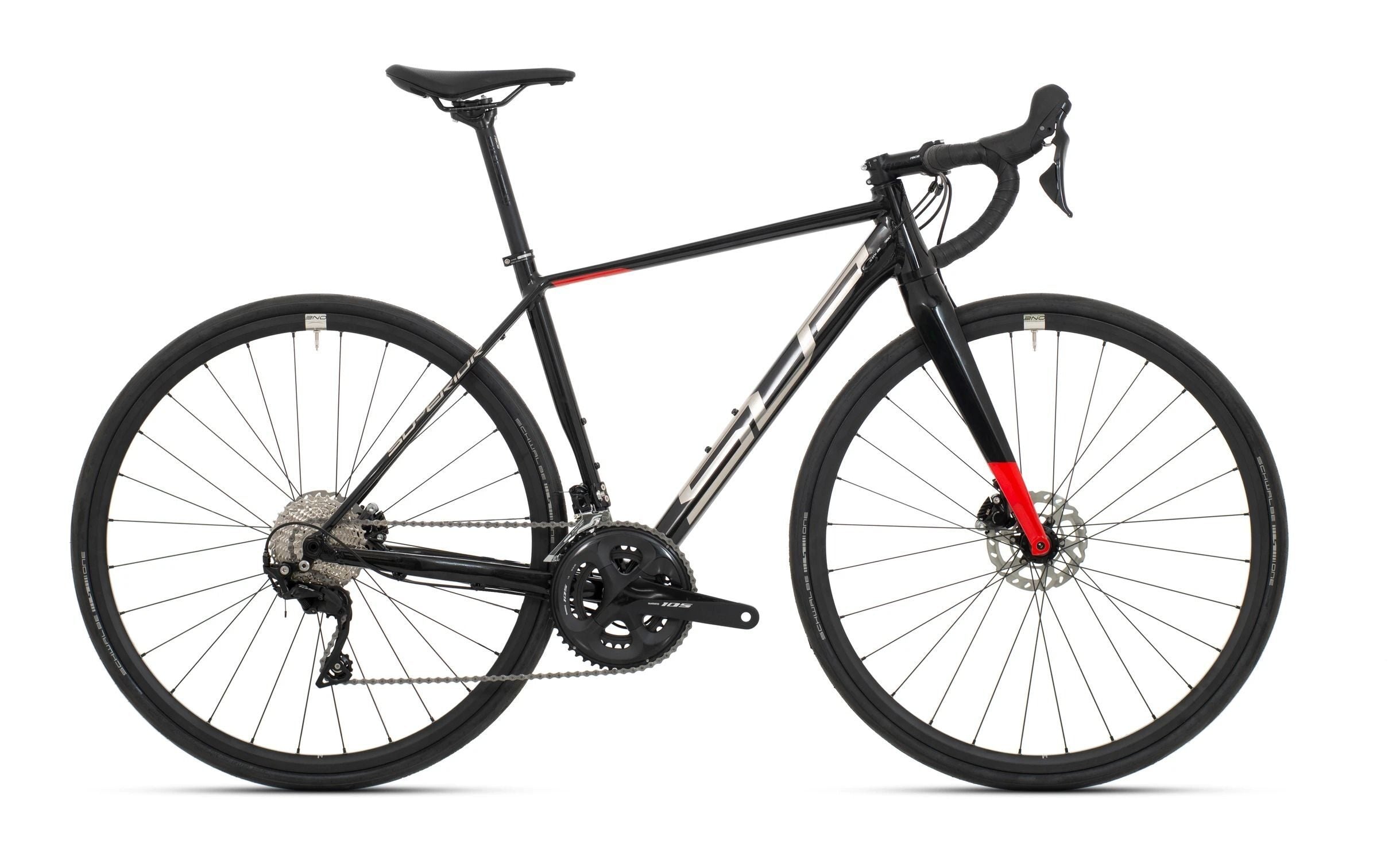 bicicleta superior x road issue black metallic chrome silver team red 56cm l