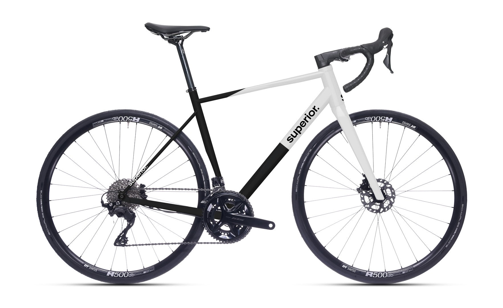 Bicicleta Superior XR 6.5 GF 28 Gloss Black/White 51cm - (M)
