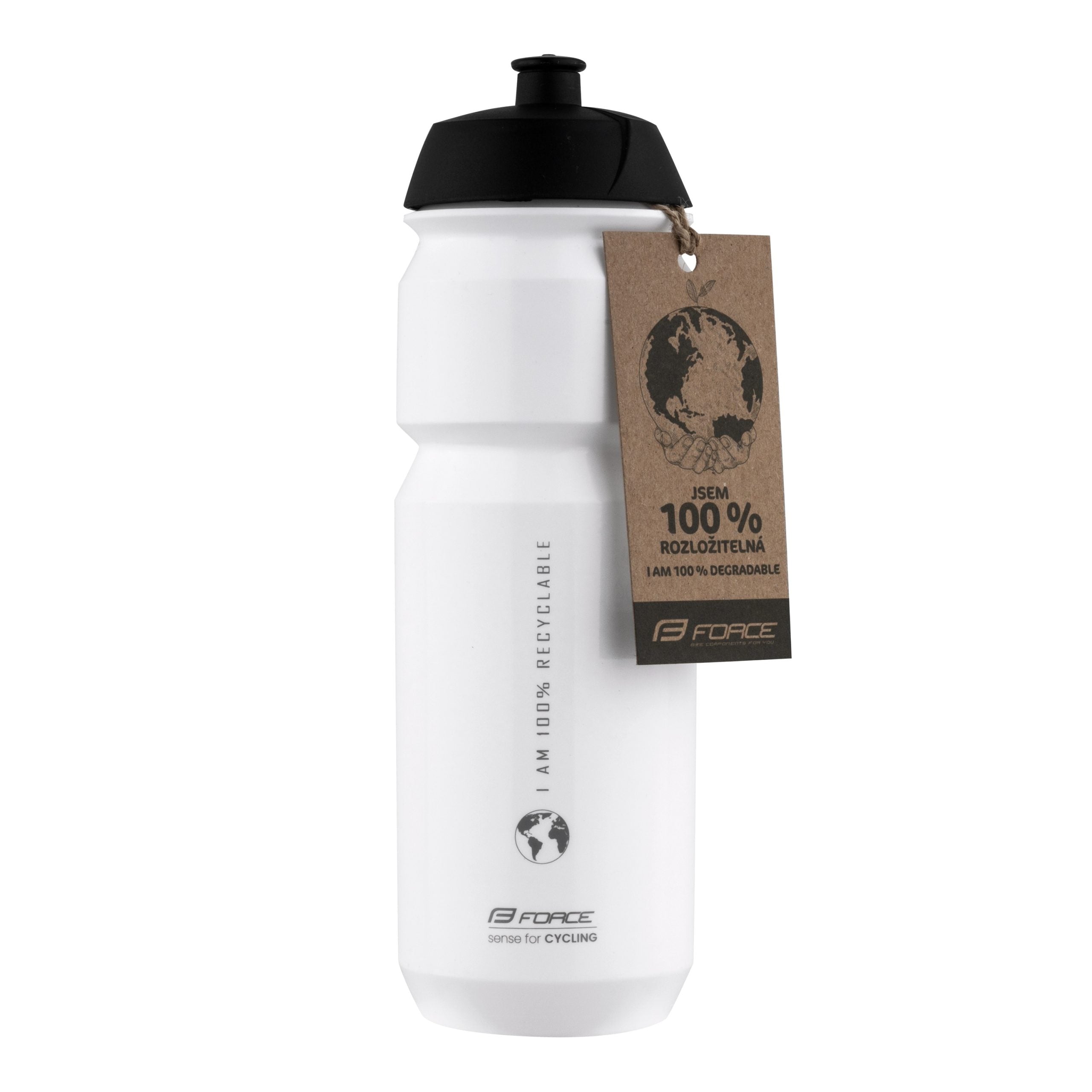 Bidon Force Bio Earth 750ml alb/gri