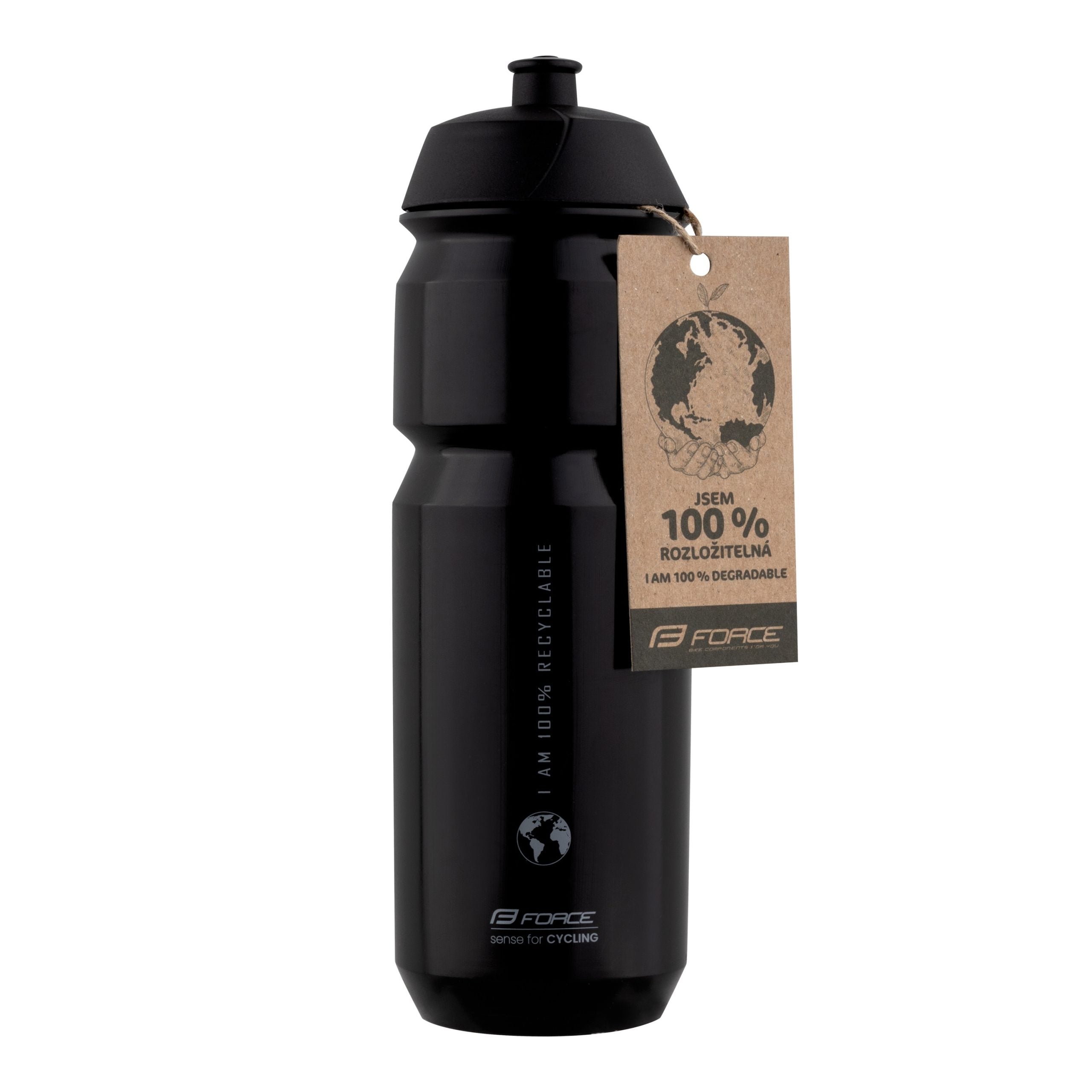Bidon Force Bio Earth 750ml negru/gri
