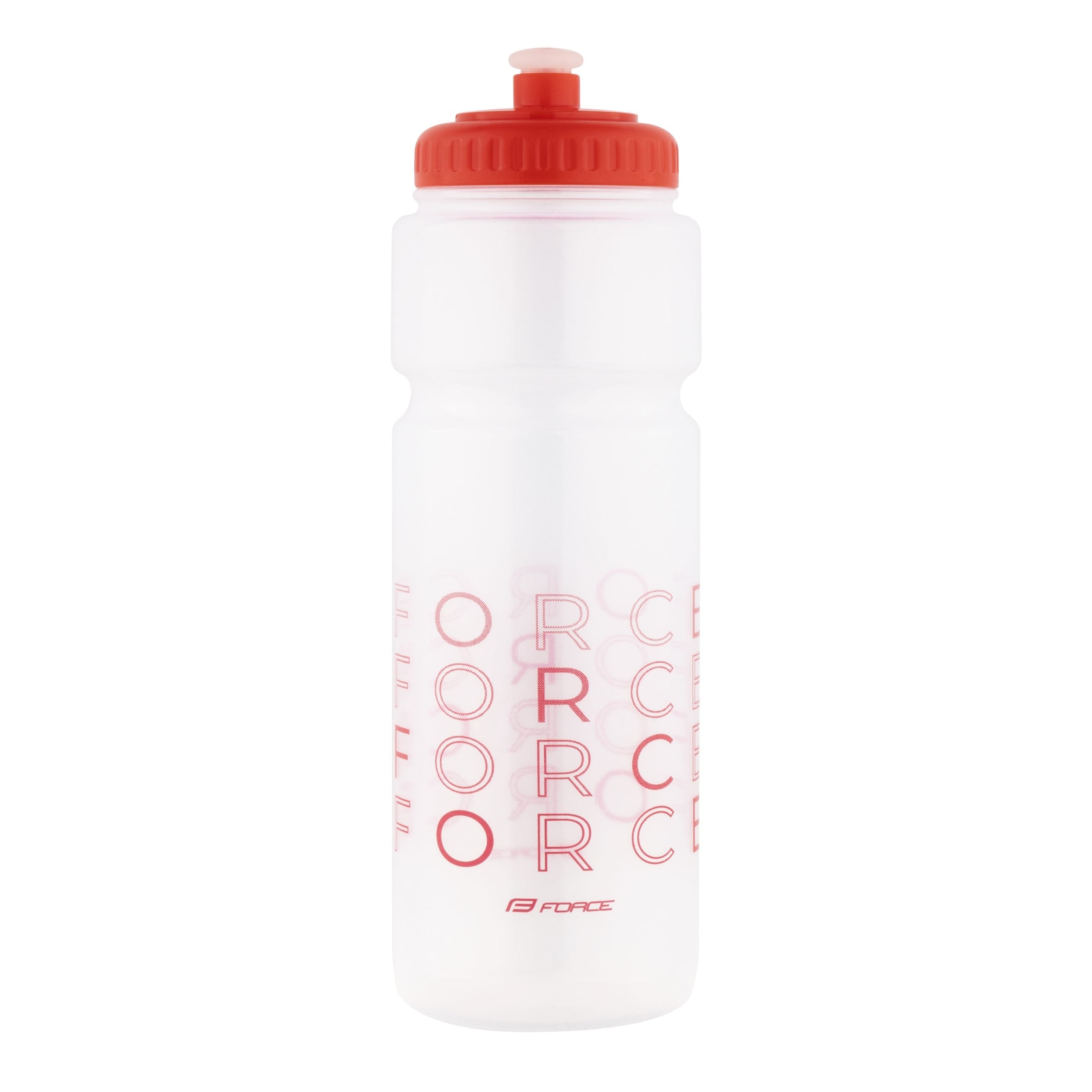 Bidon Force ENJOY 750ml, transparent-rosu