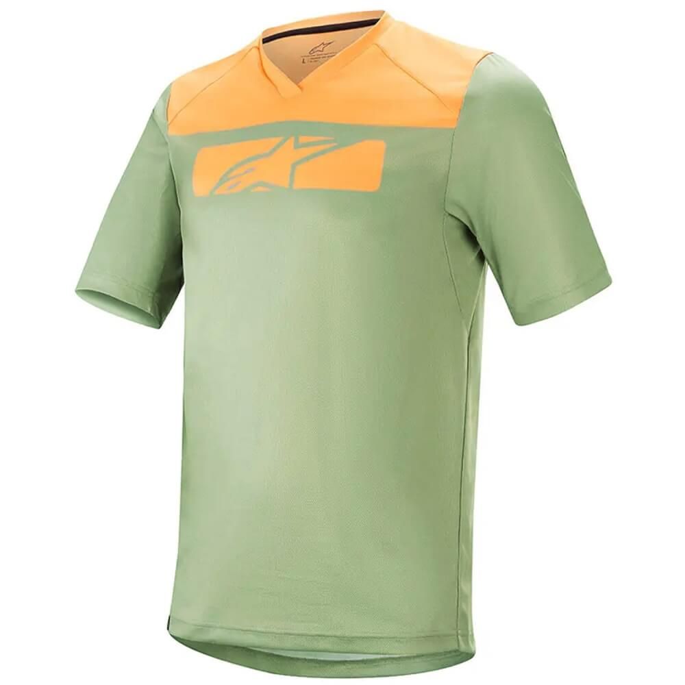 Bluza Alpinestars Drop 4.0 SS Green Steel/Tangerine M