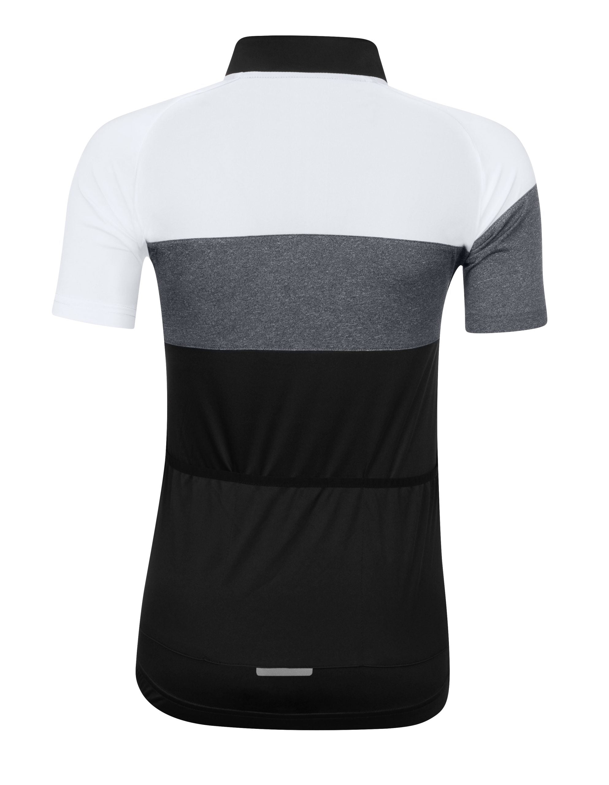 Bluza ciclism Force View Lady maneci scurte negru/alb/gri S