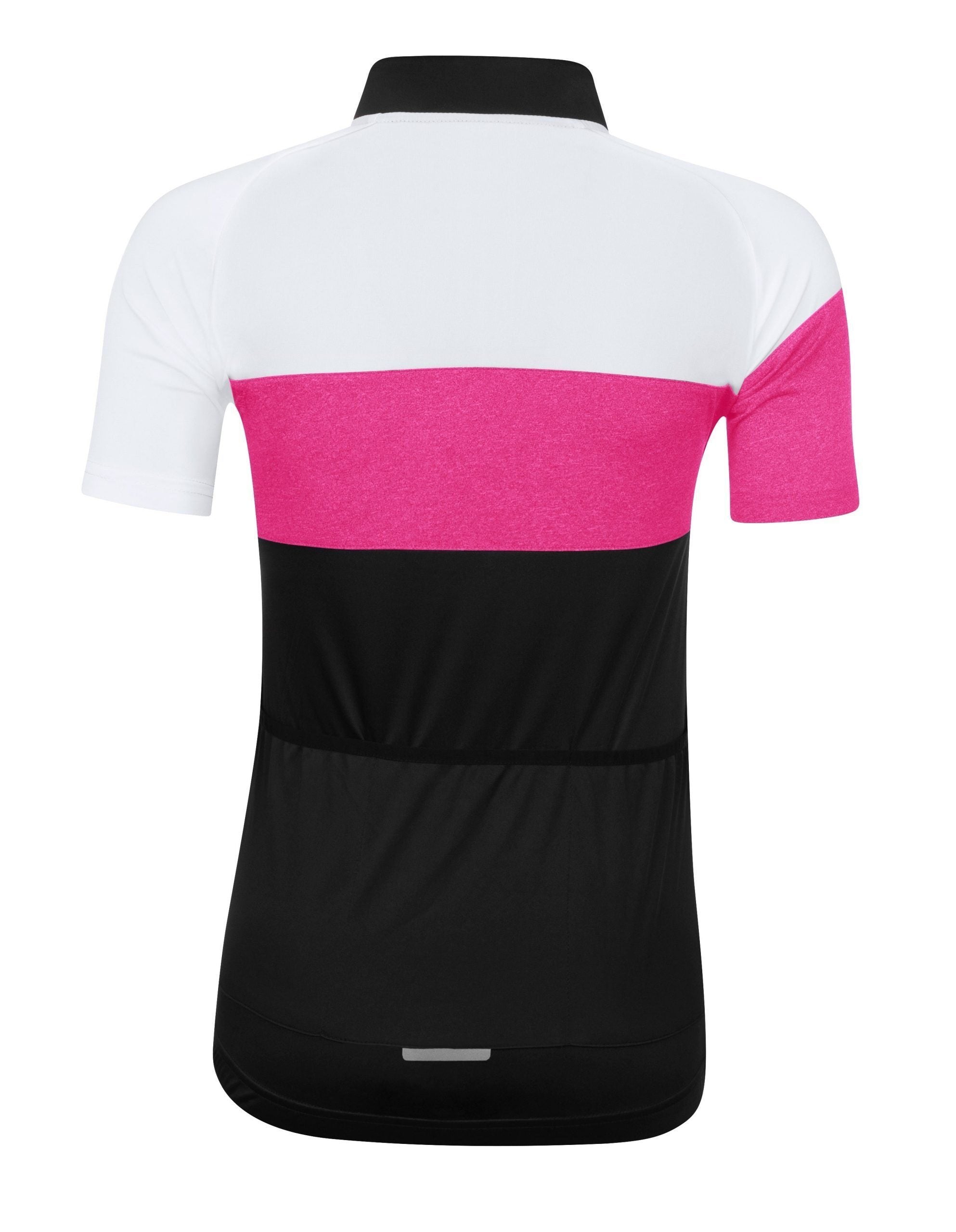 bluza ciclism force view lady maneci scurte negru alb roz l 1 scaled