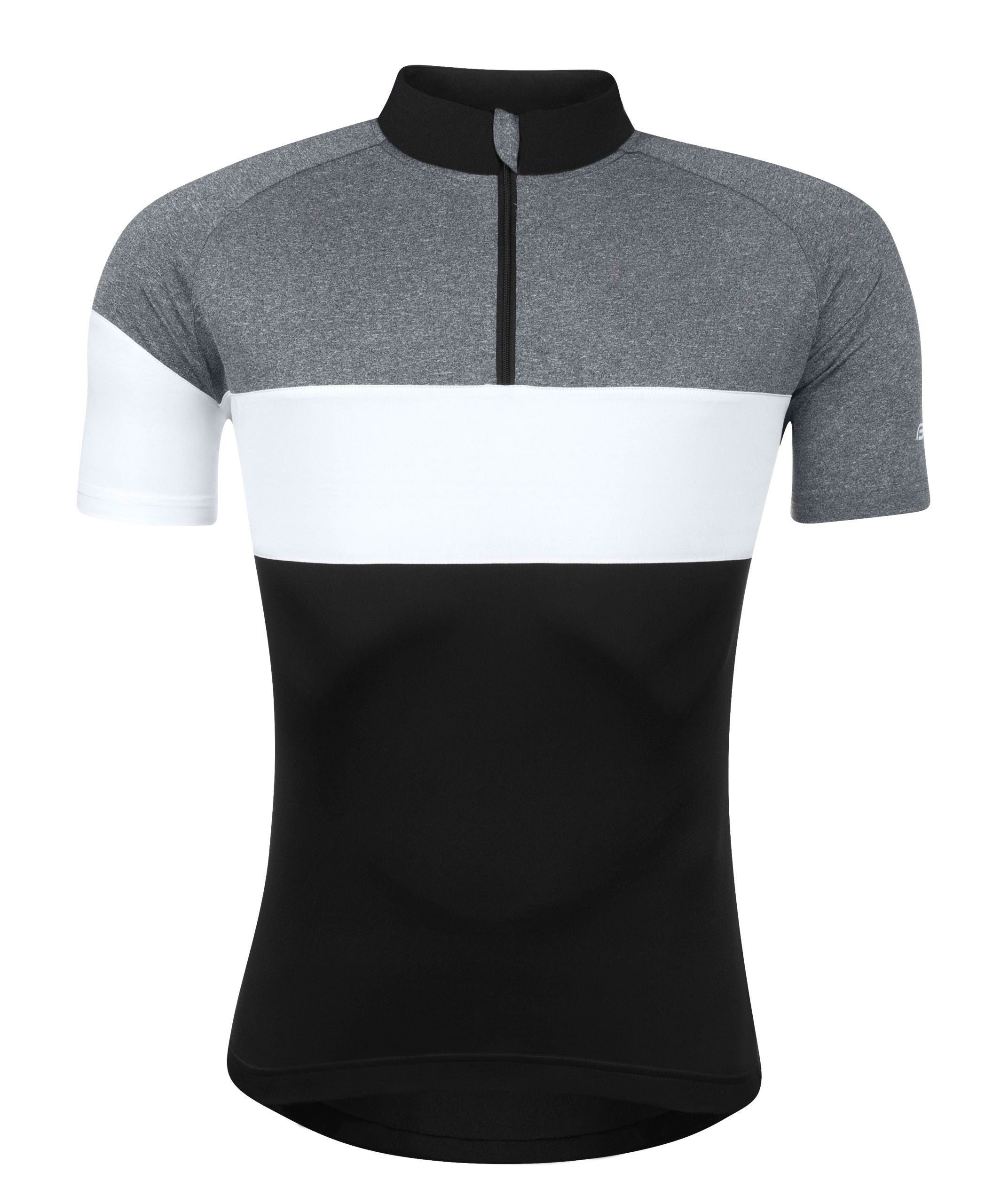 bluza ciclism force view maneci scurte negru gri alb l scaled