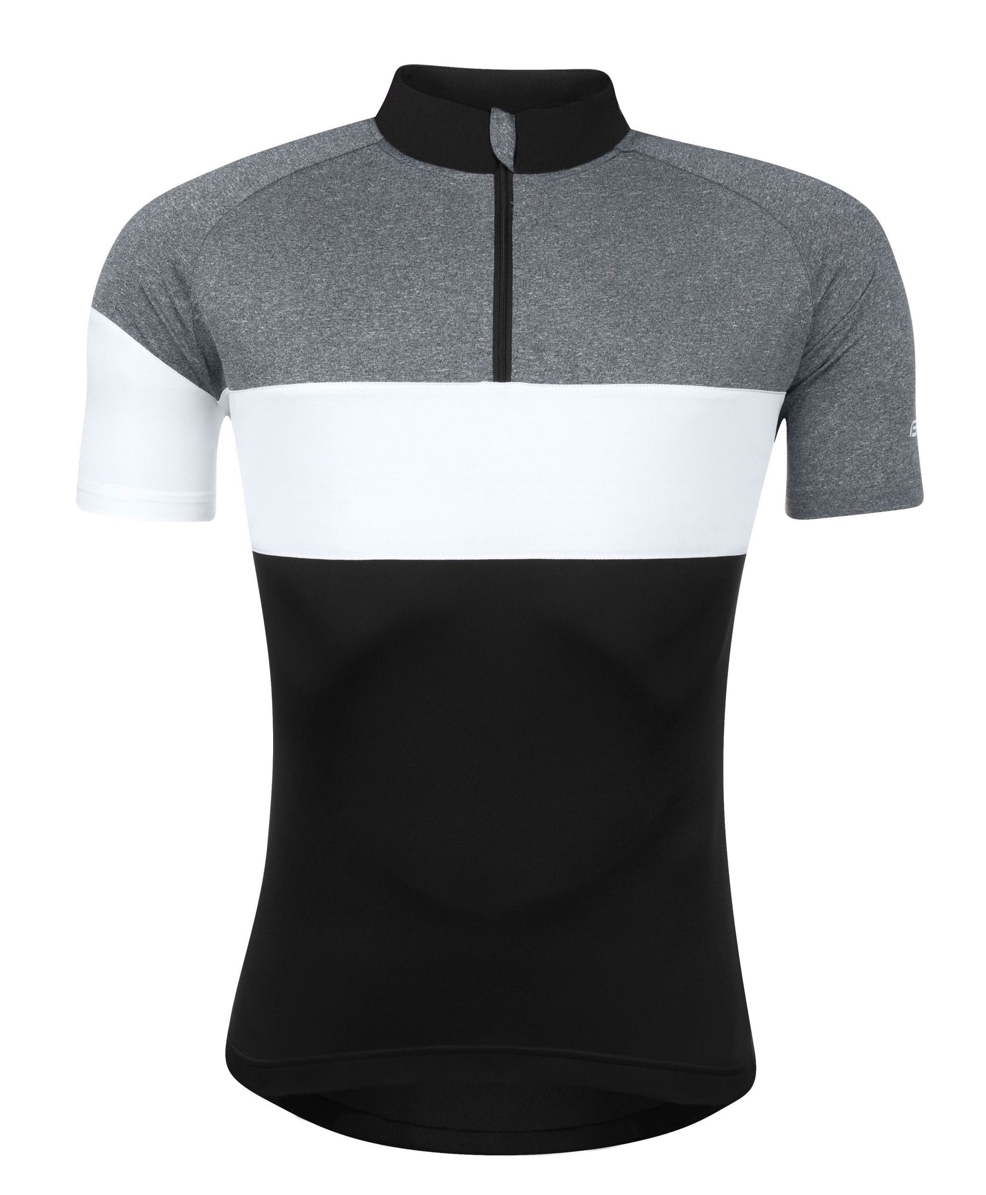 bluza ciclism force view maneci scurte negru gri alb m scaled
