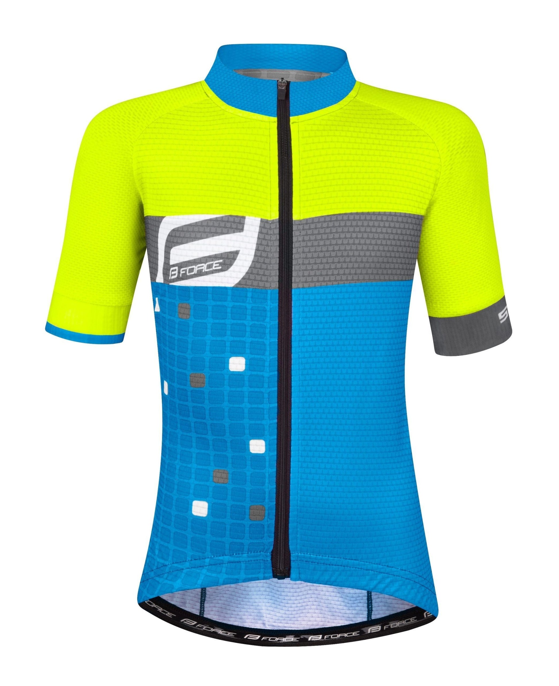 bluza copii force square fluo albastru 128 140cm scaled