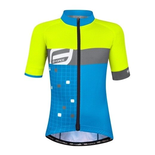 bluza copii force square fluo albastru 140 153 cm 2