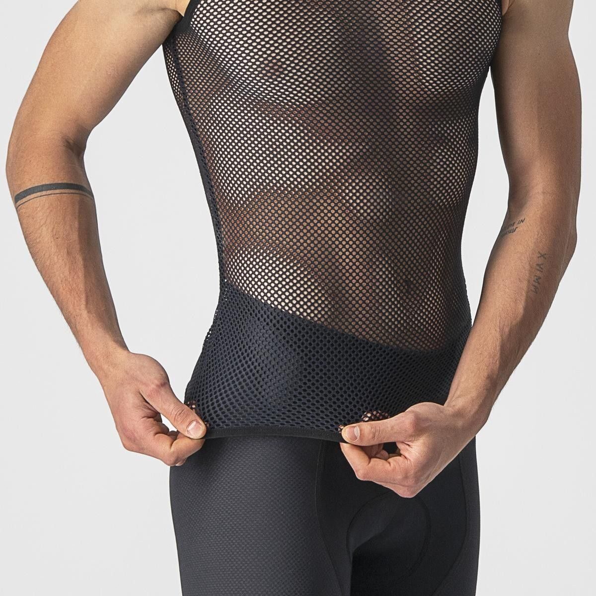bluza corp fara maneci castelli core mesh 3 sl negru l xl 1