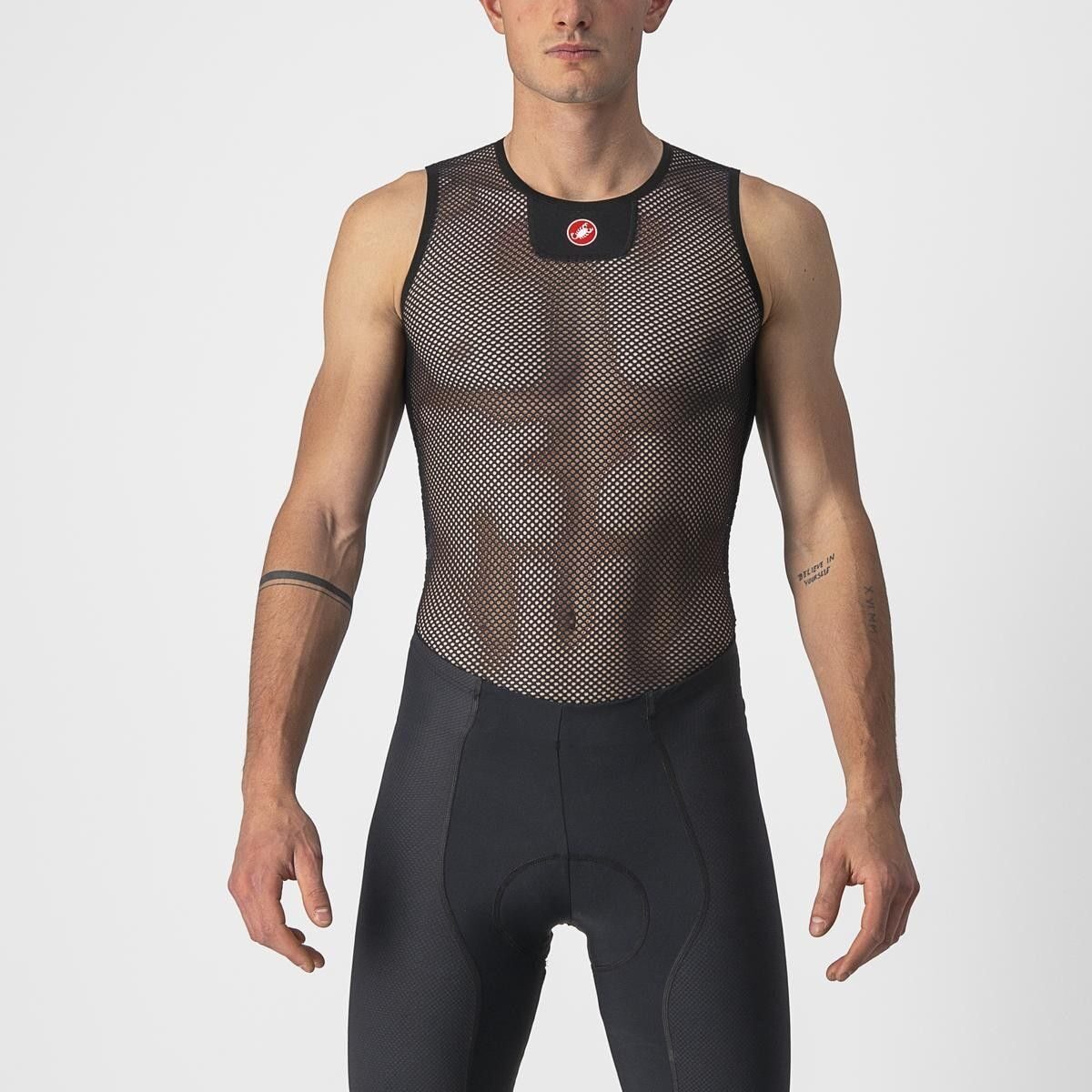 bluza corp fara maneci castelli core mesh 3 sl negru xxl 3