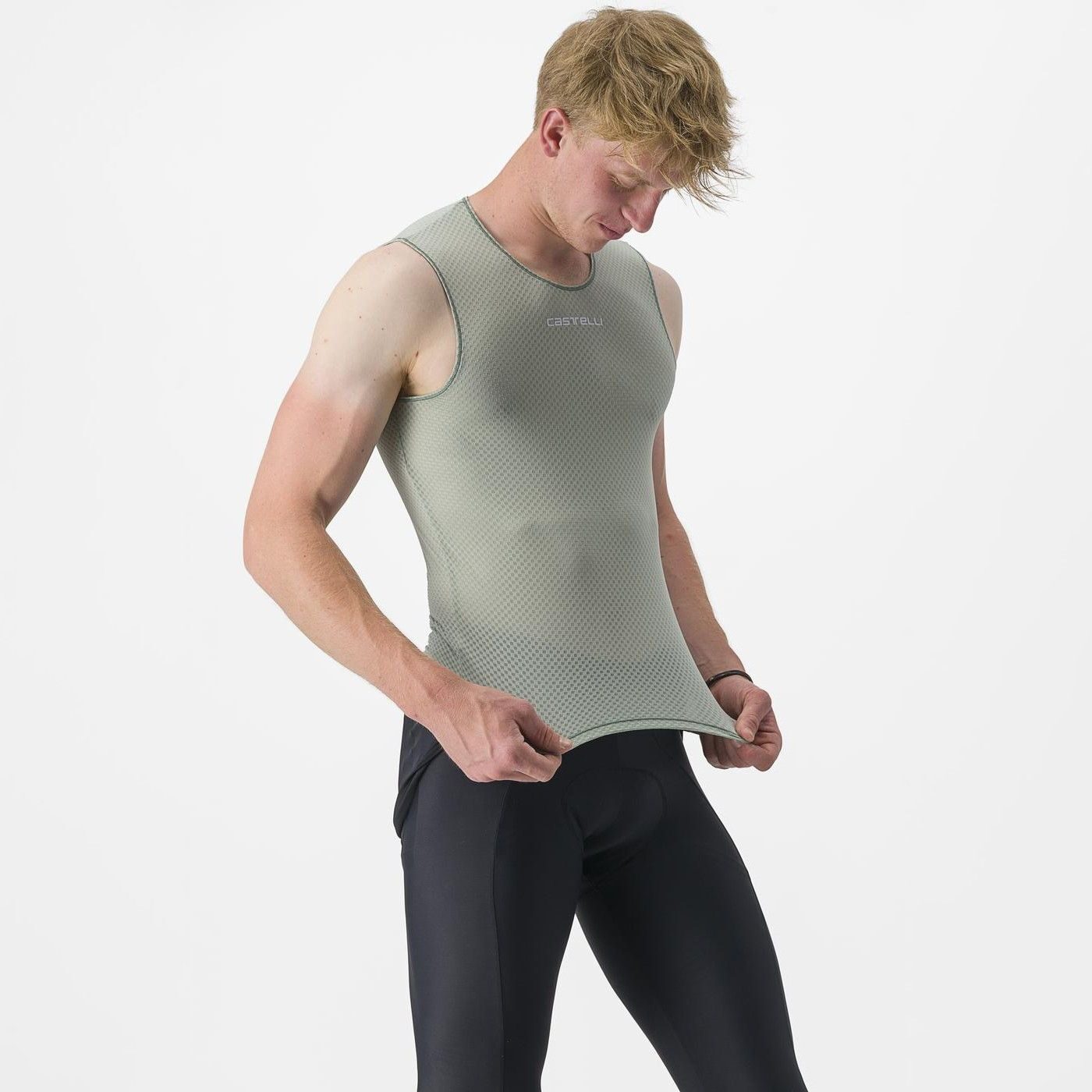 bluza corp fara maneci castelli pro mesh 20 sl vernil l 4