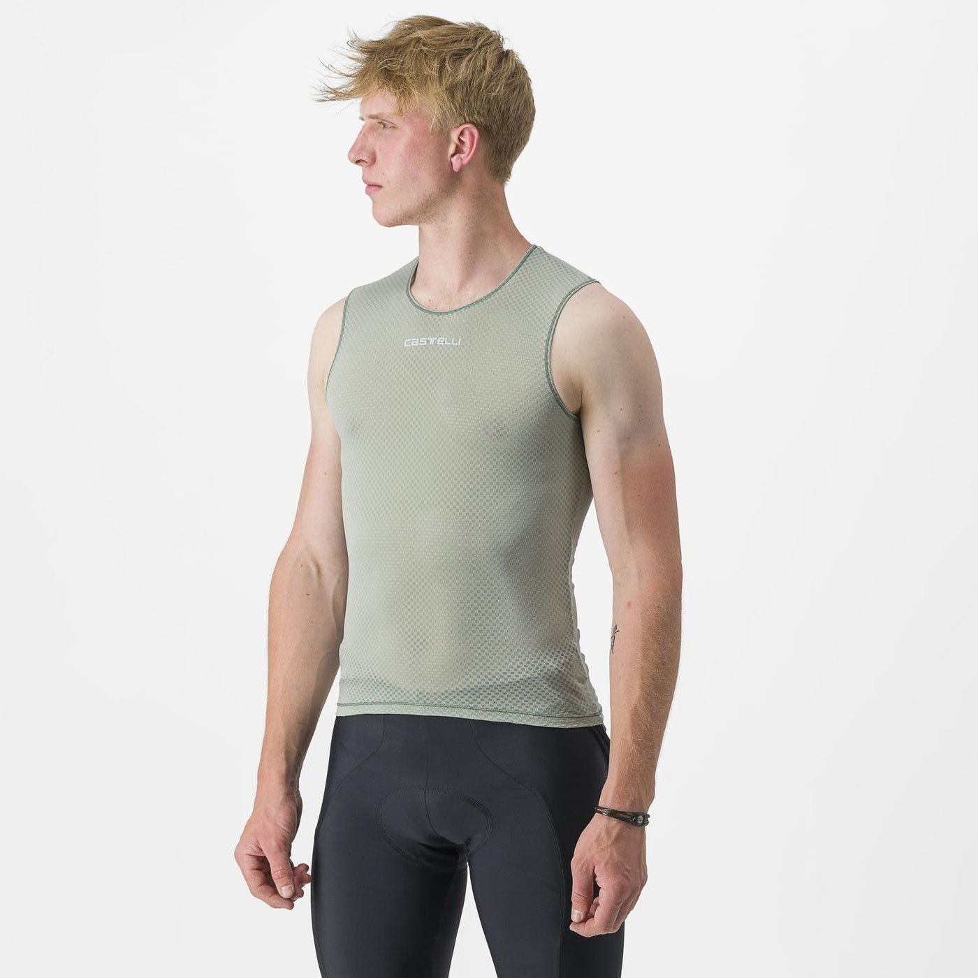 bluza corp fara maneci castelli pro mesh 20 sl vernil l 5