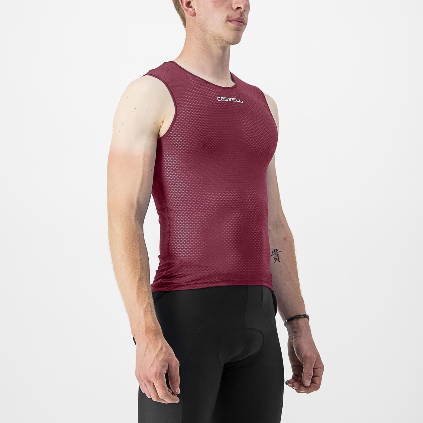 bluza corp fara maneci castelli pro mesh 20 sl visiniu m