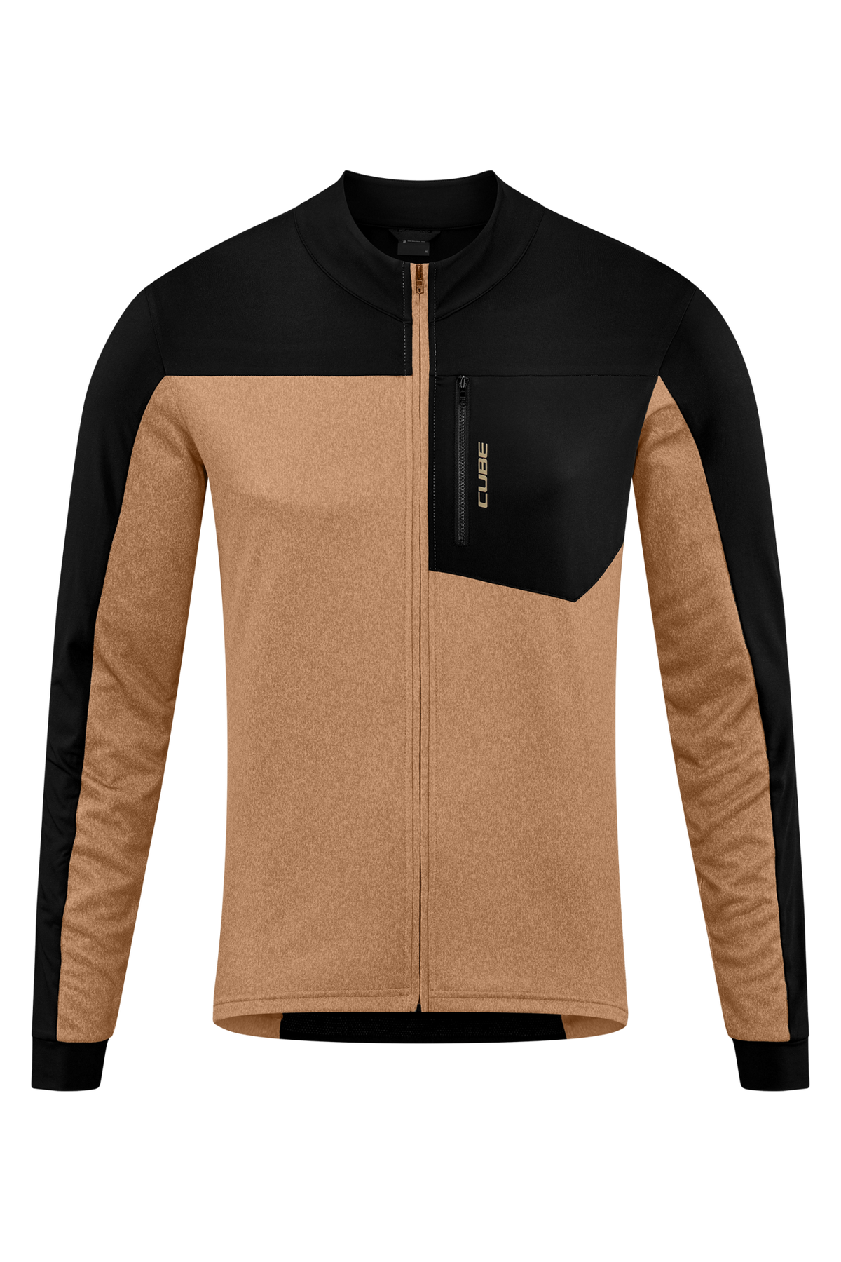 Bluza CUBE ATX Full Zip CMPT L/S Brown/Black