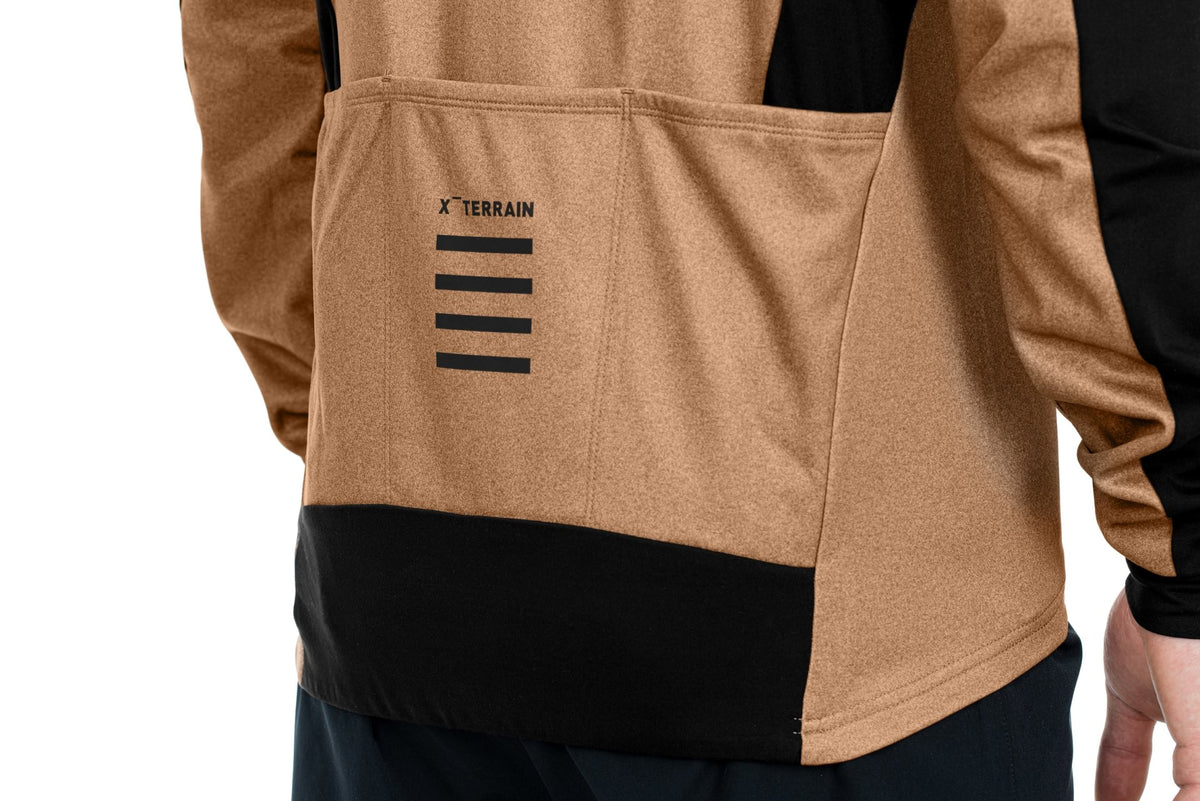 Bluza CUBE ATX Full Zip CMPT L/S Brown/Black