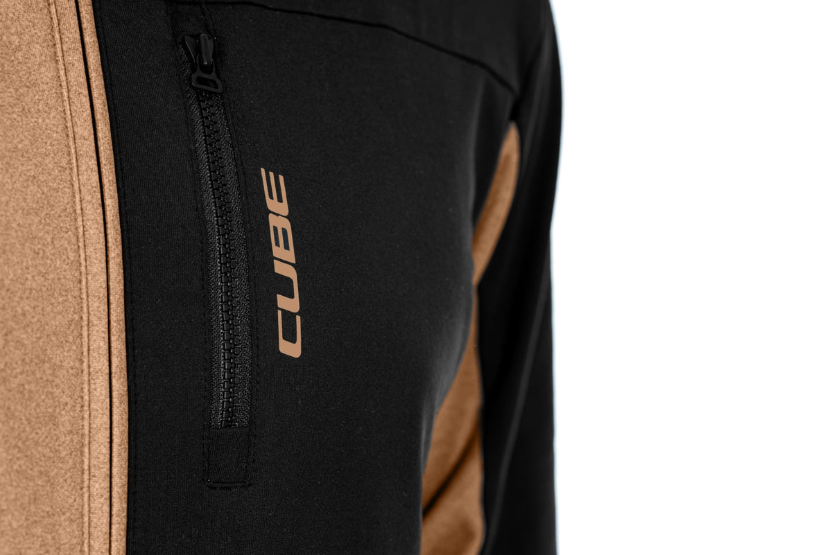 Bluza CUBE ATX Full Zip CMPT L/S Brown/Black