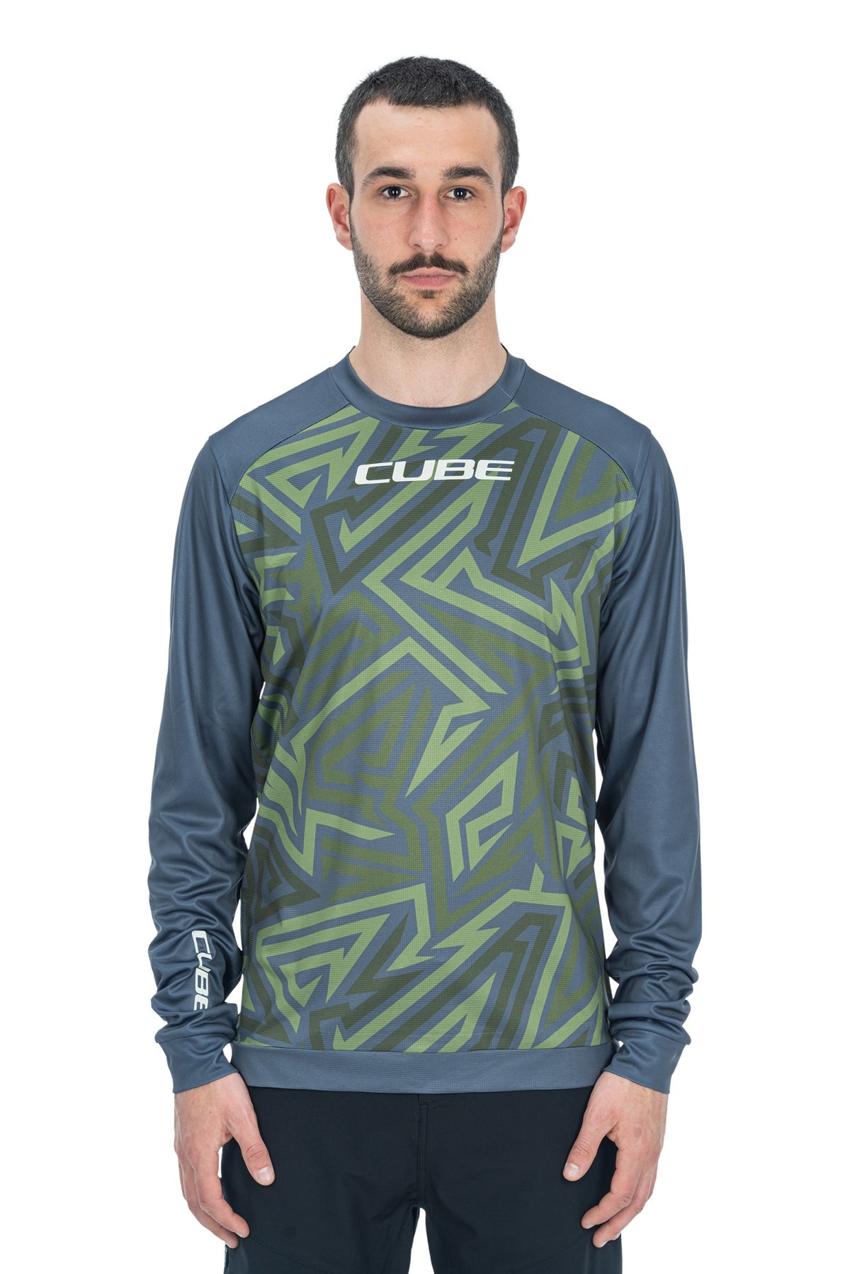 Bluza CUBE ATX Round Neck TM L/S Olive Grey