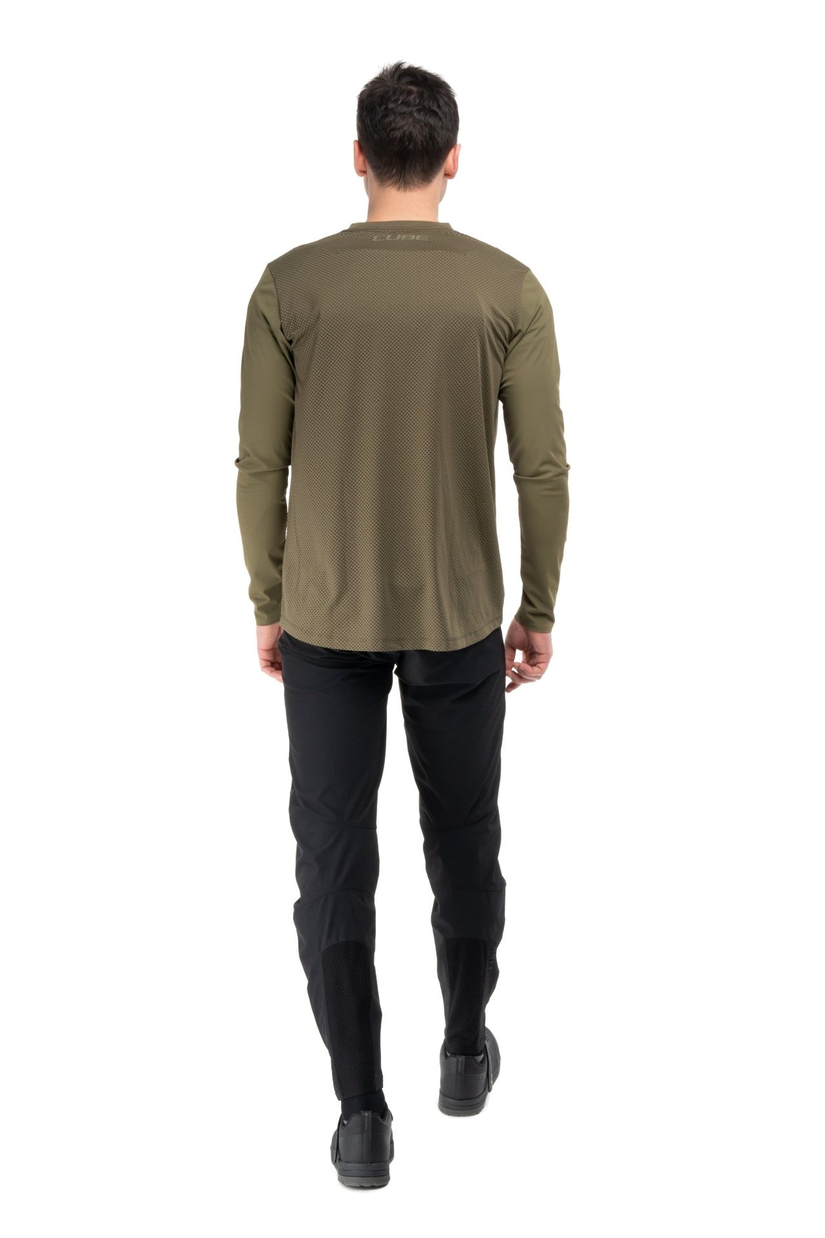 Bluza CUBE MTB Round Neck Pro TM L/S Olive