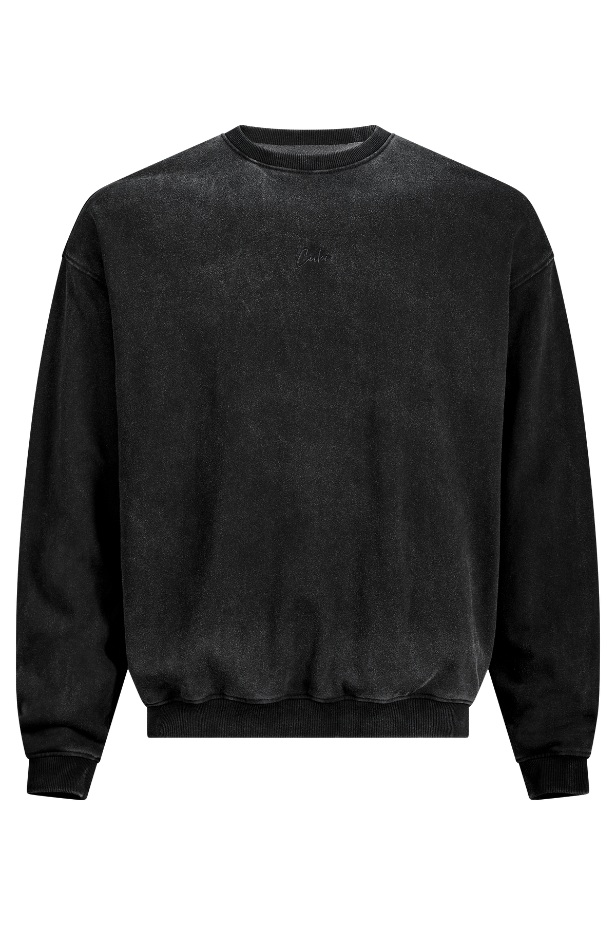 Bluză CUBE Sweater Script Gty Fit Washed Grey
