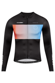 Bluza CUBE Teamline L/S Black-blue-red