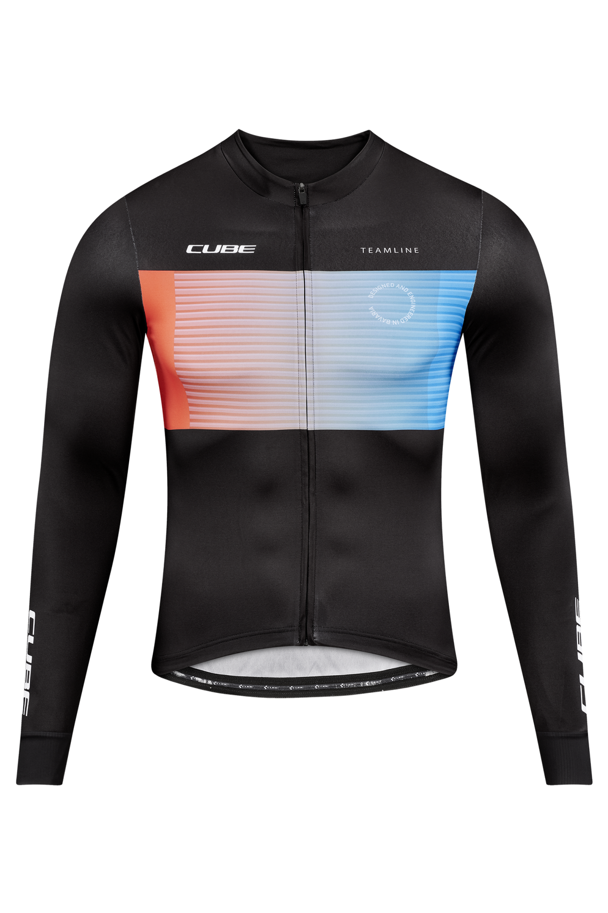 Bluza CUBE Teamline L/S Black-blue-red