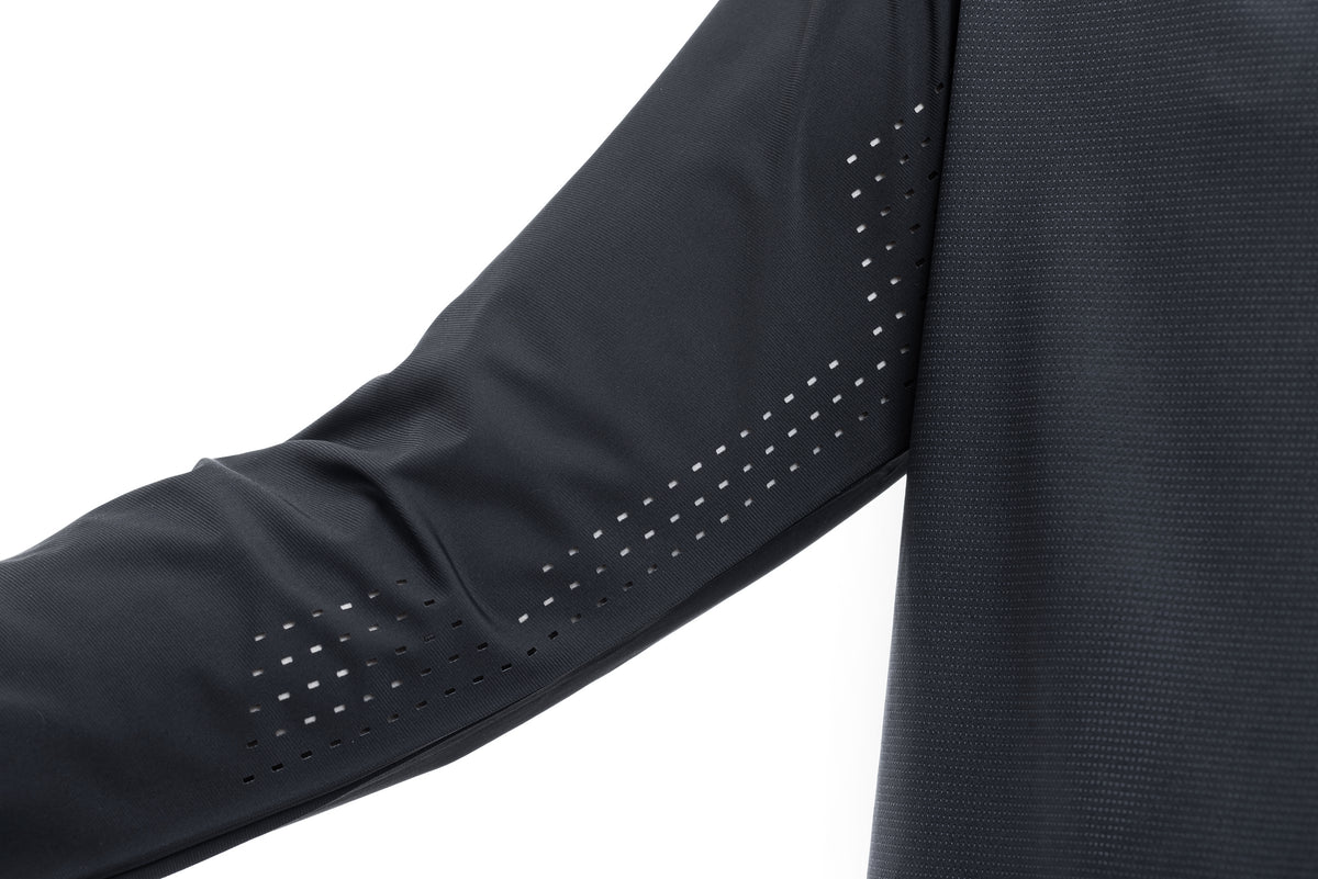 Bluză CUBE Vertex Round Neck Pro L/S Black