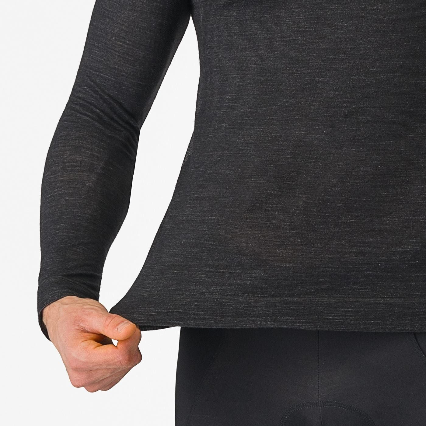 bluza de corp castelli merino seamless negru l xl 2