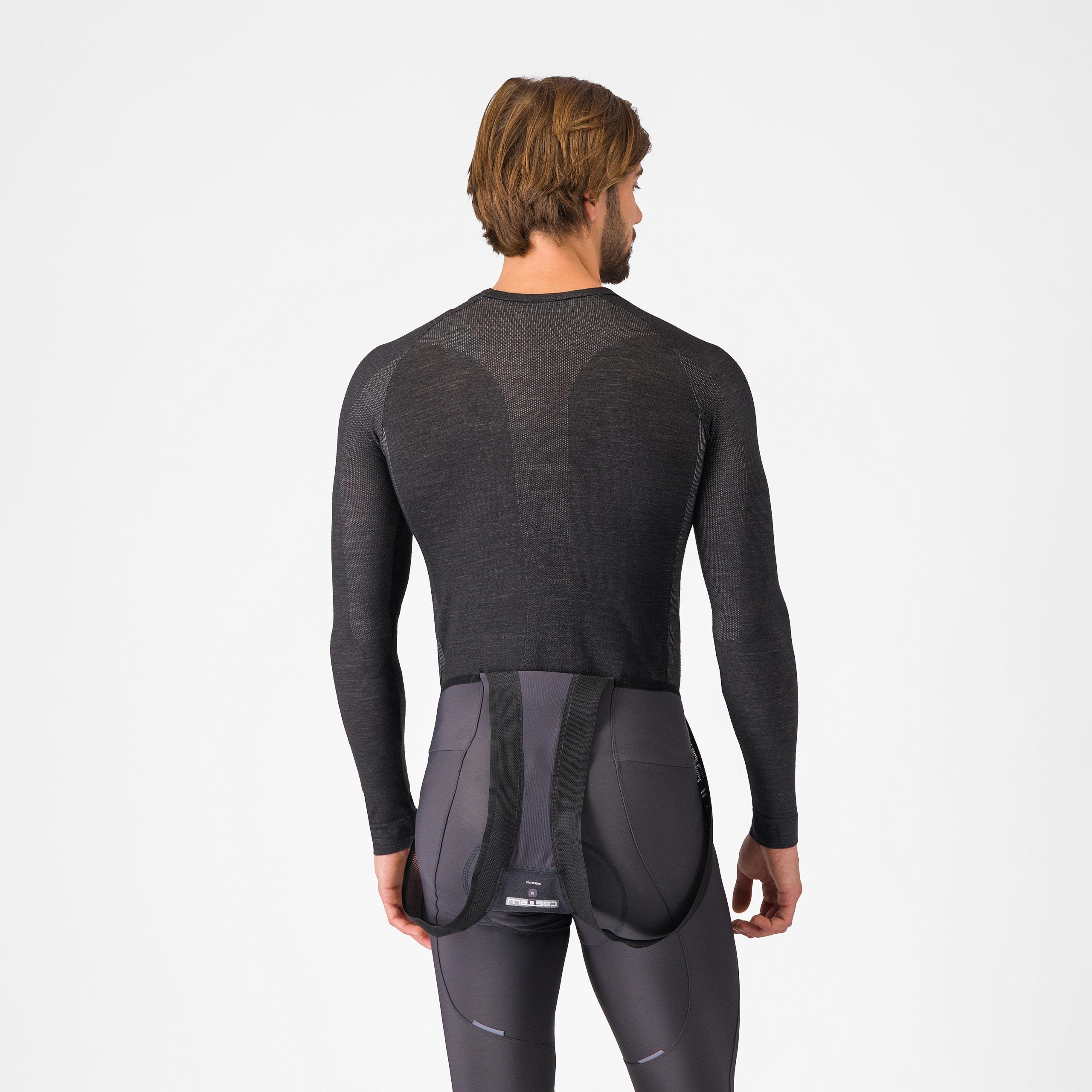 Bluza de corp Castelli Merino Seamless, Negru, S/M