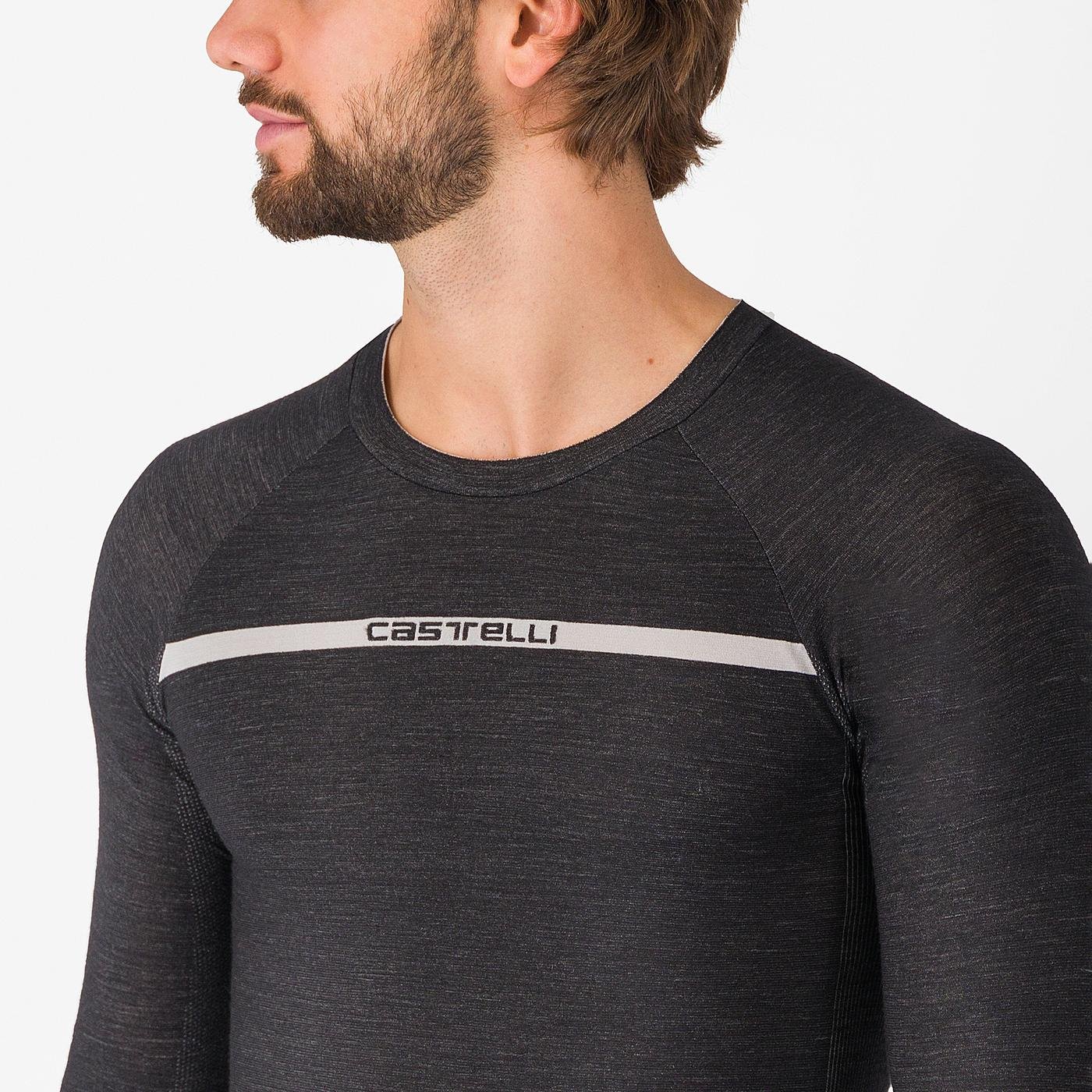 Bluza de corp Castelli Merino Seamless, Negru, XXL