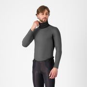 Bluza de corp cu guler Castelli Flanders Neck Warm Gri XL
