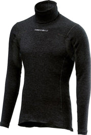 Bluza de corp cu guler Castelli Flanders Neck Warm Negru